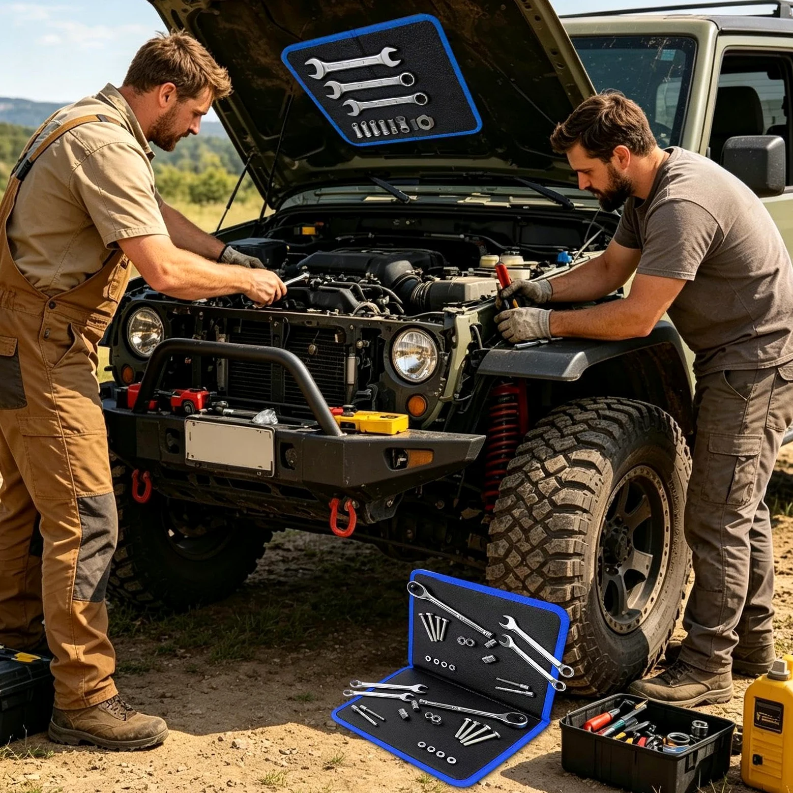 Tapete magnético,Base Plegable Antideslizante para Piezas | Alfombra Magnética Grande para Mecánicos - para Taller Mecánico Garaje y Automóviles Electrónica del Hogar Llaves y