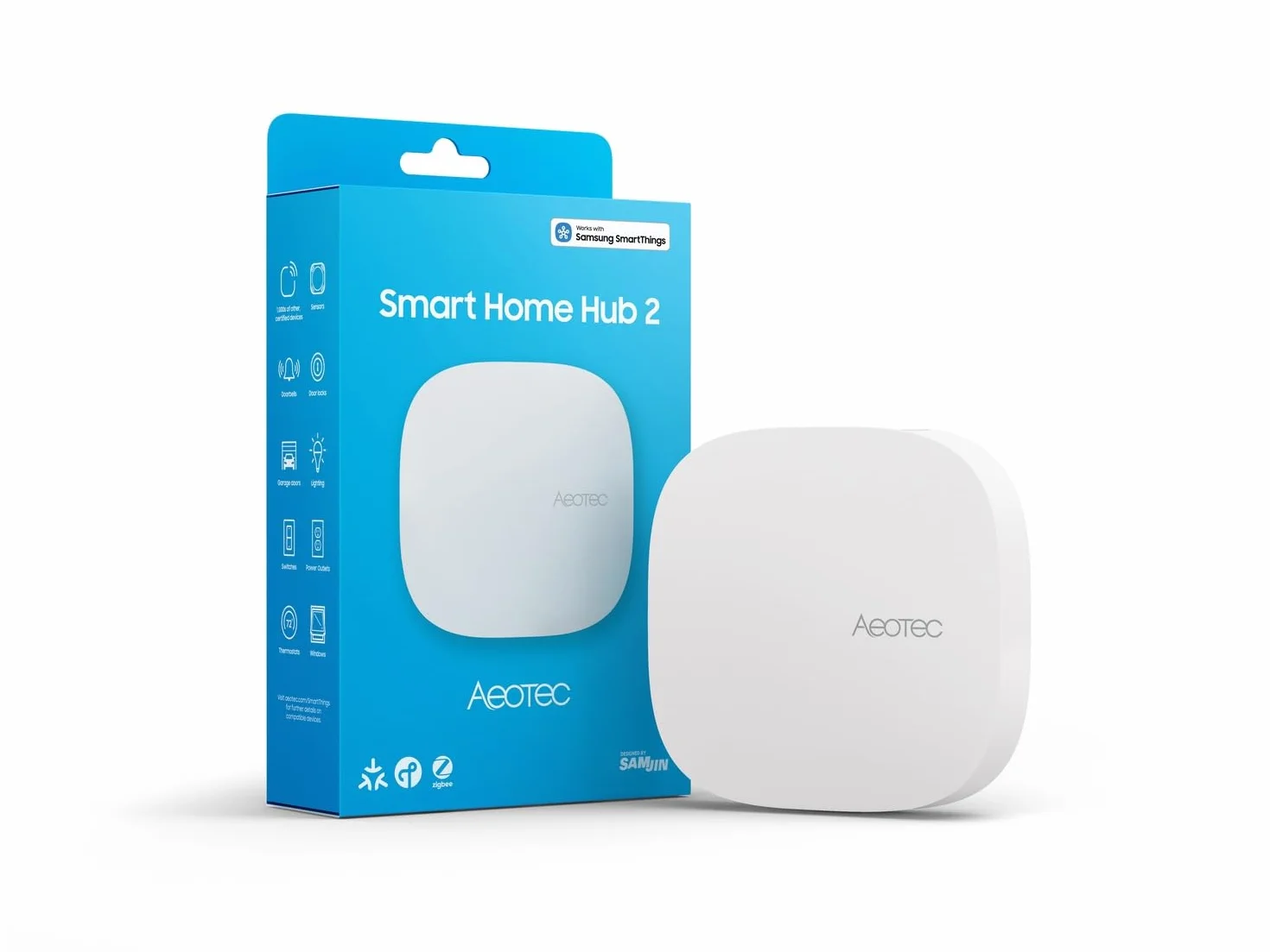 Aeotec Smart Home Hub 2 Matter Zigbee Thread Wi-Fi Control por voz Alexa Google Domótica SmartThings GP-AEOHUBV4EU