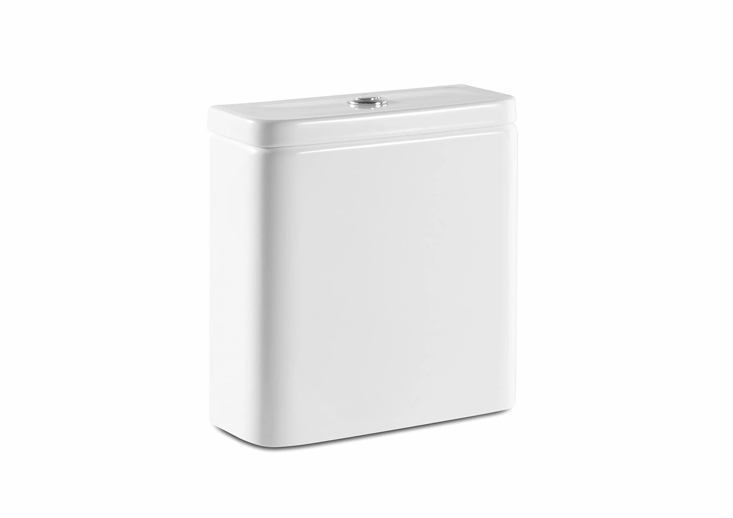 Roca,The Gap,SQUARE - Cisterna de doble descarga 4,5/3L con alimentación inferior para inodoro,Blanco,365mm x 150mm x 390mm,A341470000