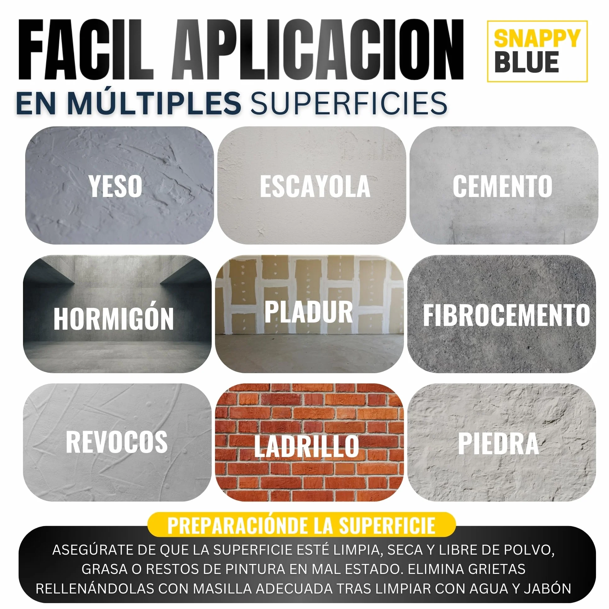 [4L] Pintura Blanca Interior Lavable de aspecto Mate, Pintura Plastica Blanca Interior para Múltiples Superficies con Alta Transpirabilidad, Pintura Pared (4L)