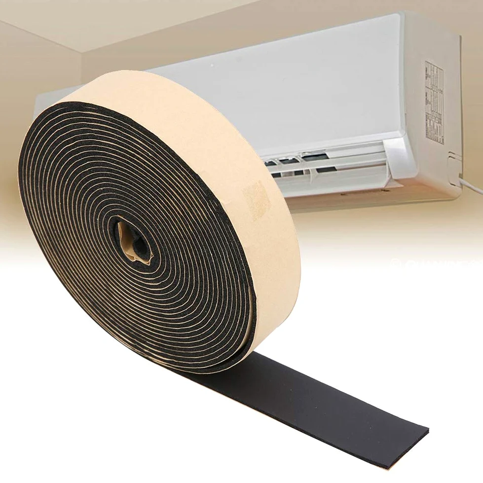 Cinta de Espuma, for Accesorios de Hardware Cinta Adhesiva de una Cara DIY Cinta de Sellado de Espuma autoadhesiva Cinta de Tira de Esponja for Aire Acondicionado, Armario, Armario