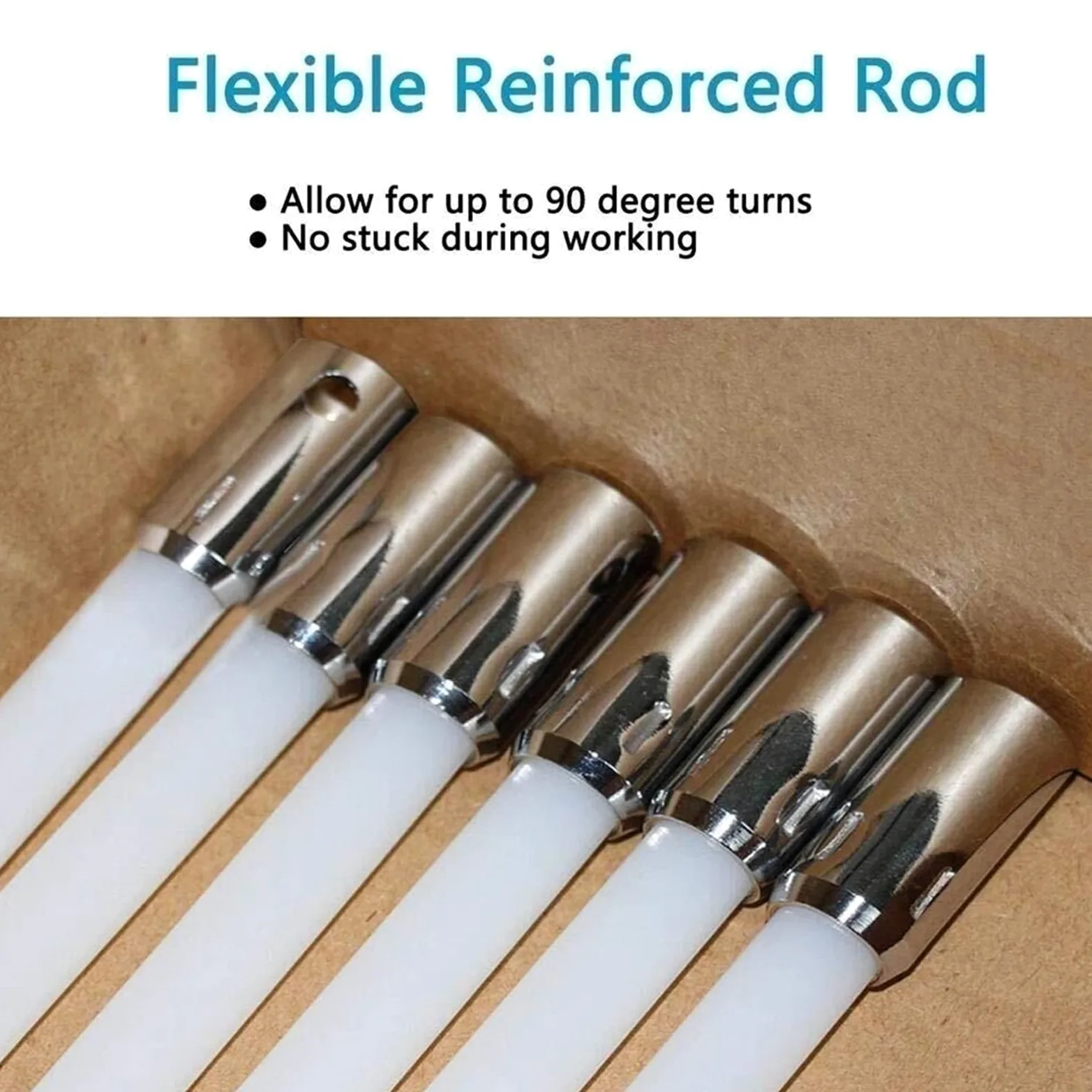 Kit De Cepillos For Chimeneas, 100 Mm De Diámetro, For Tubos De Estufa, Deshollinador, Limpieza, 9 Varillas De 410 Mm For Ventilación De Secadoras De Chimenea(15 Rods,610mm)