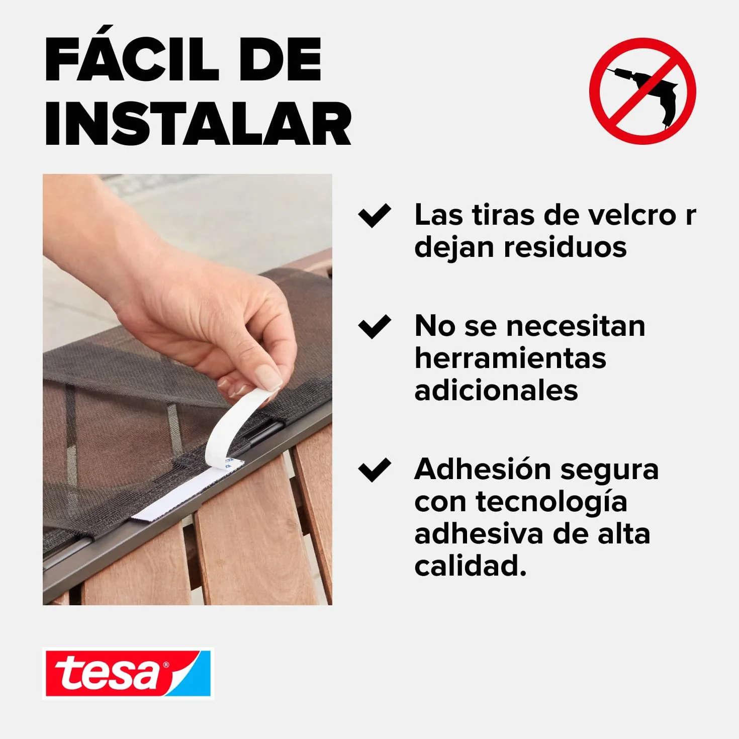 tesa Insect Stop Cortinas STANDARD para Puertas, Mosquitera de 4 Piezas con Cinta Adhesiva de Gancho y Bucle, Sin Necesidad de Taladrar, Blanca, 95 cm x 220 cm
