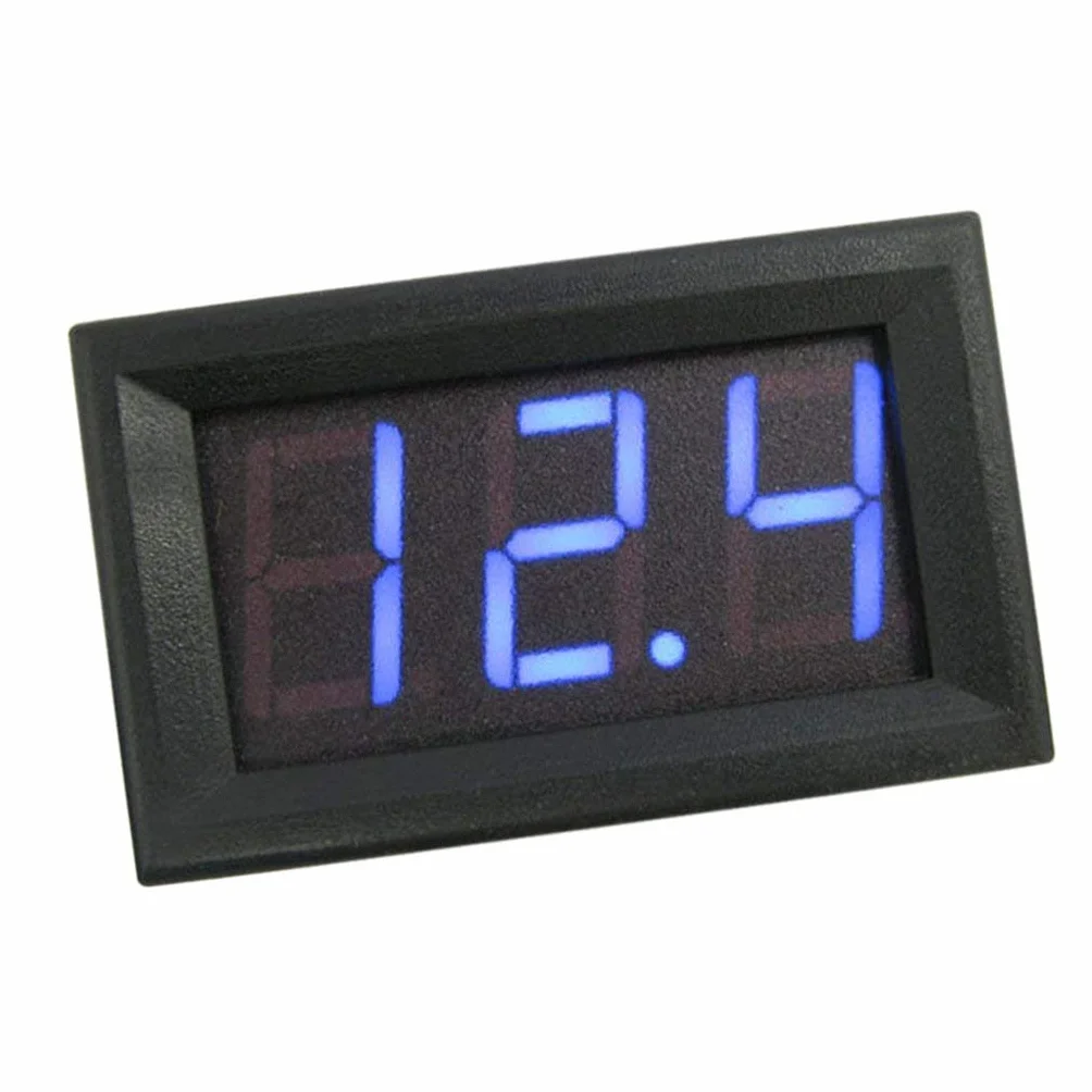 ARCELI 0.56 '' DC 0-30V Voltímetro Digital Probador de Voltaje Indicador Pantalla LED Brillante 3 Cables Voltímetro para Montaje en Panel de Motor de automóvil de Motocicleta - Azul