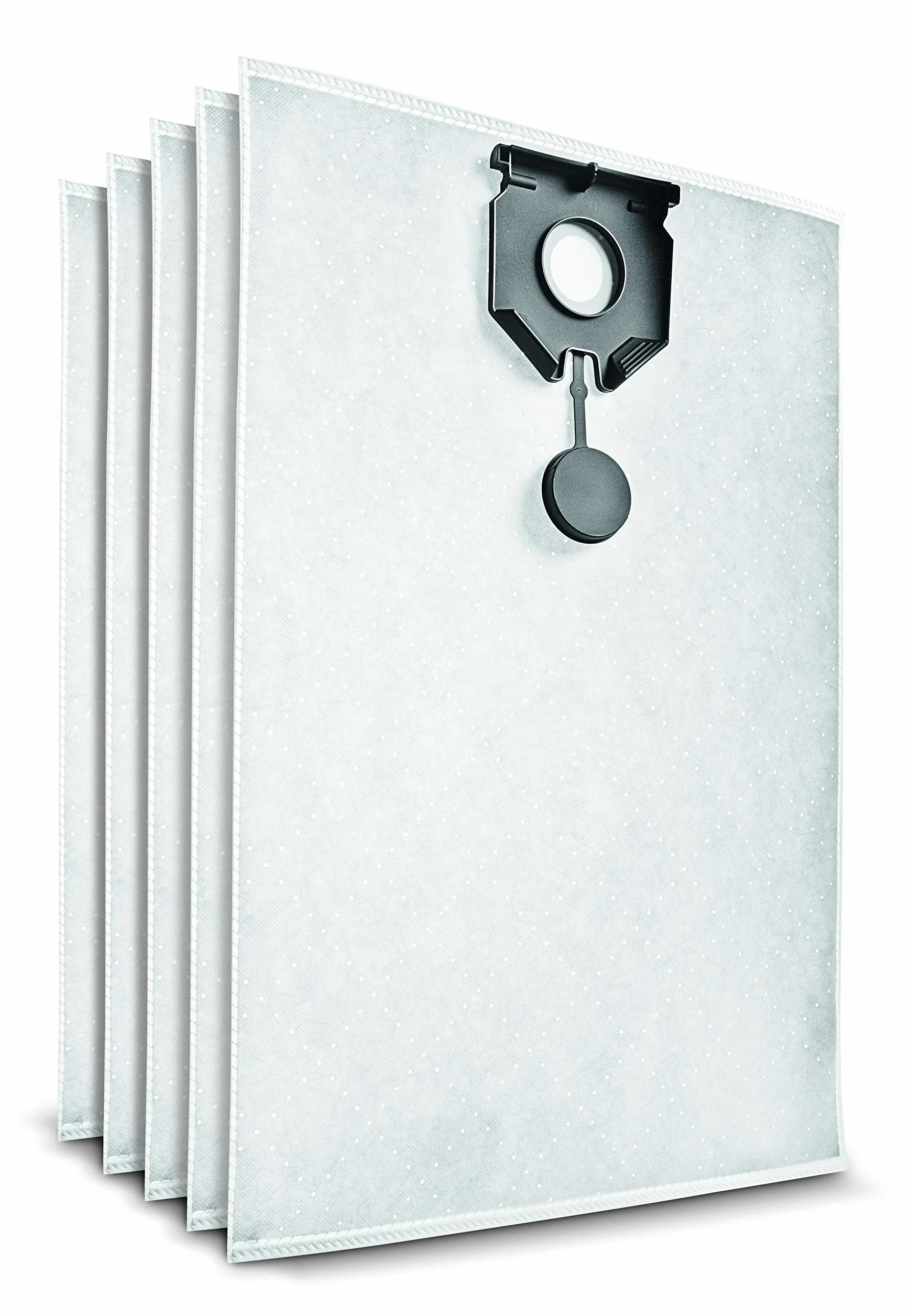 Kärcher Bolsas de filtro de fieltro, 5 x, NT 30/1, volumen de 30 l. Resistente a la rotura, categoría de polvo M, conexión de aspiración en el cabezal del equipo.