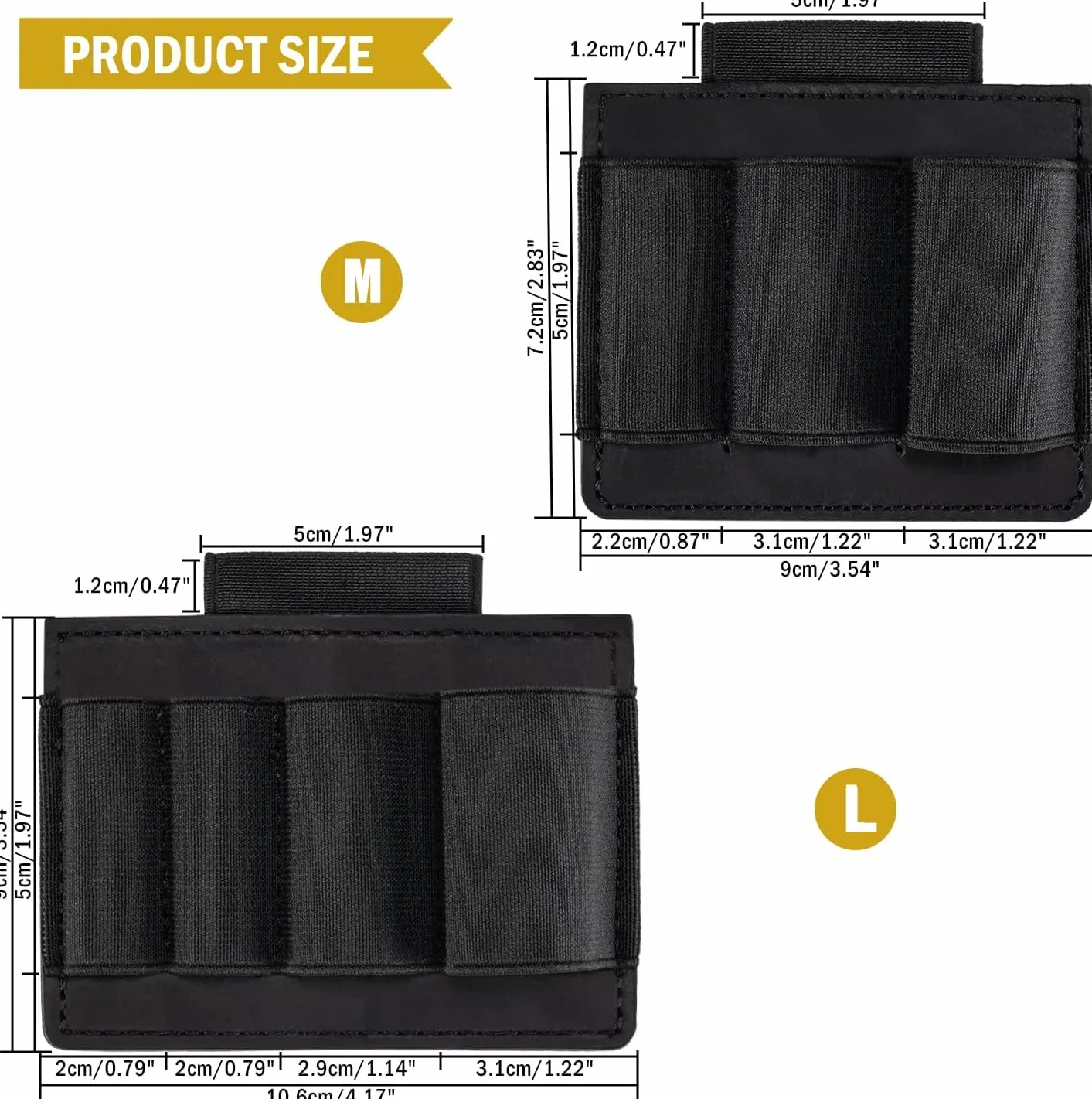 VIPERADE PL7 Organizador EDC elástico Pequeño Inserto con 4 Bolsillos, Funda multiherramientas, Panel de Gancho