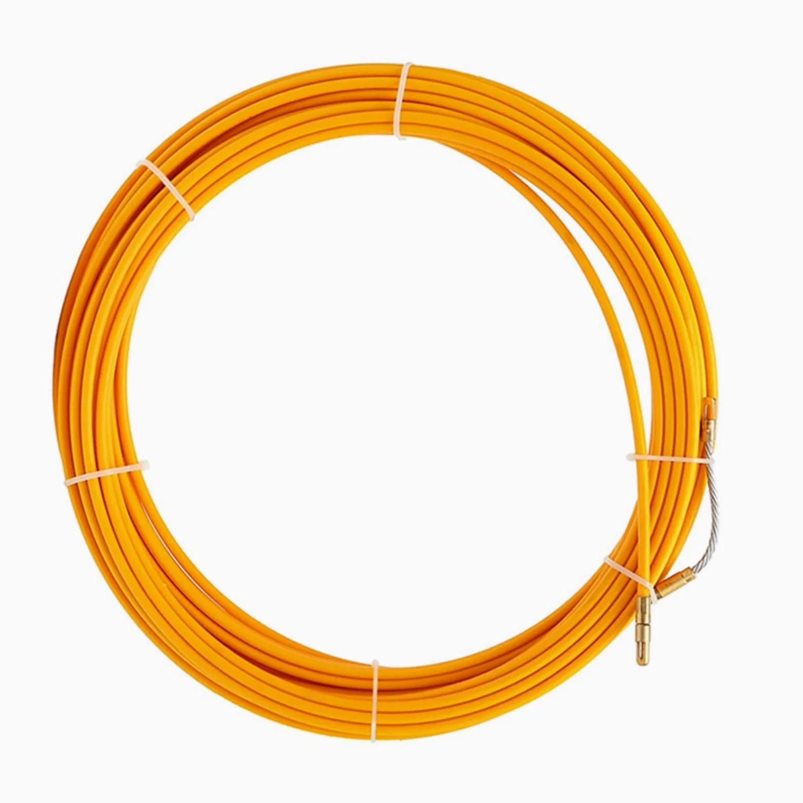 Cable eléctrico Dispositivo de guía de alambre de 3mm/4mm/6mm de diámetro, extractor de Cable de fibra de vidrio de 5/10/15/20/25/30M, tirador de conducto de carrete de cinta de pescado(20mete