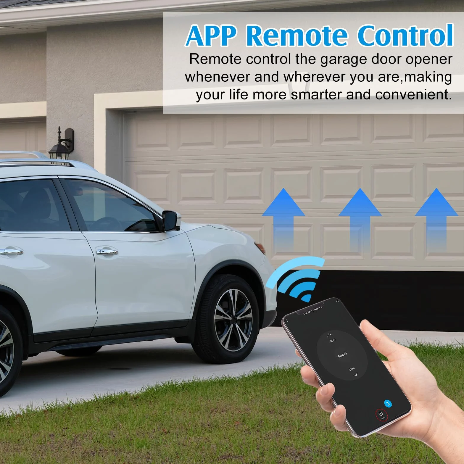 2 unidades de módulo de interruptor inteligente RF WIFI para persianas con control remoto RF de 433 MHz, adecuado para persianas, cortinas enrollables, toldos. Compatible con Alexa/Google Home