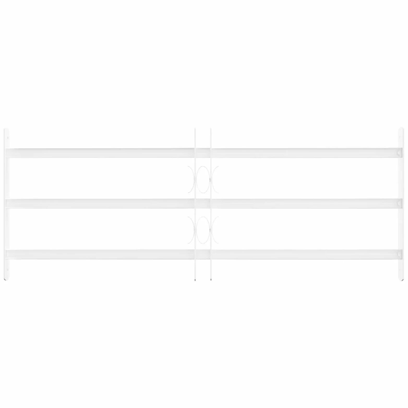 Reja de Seguridad para Ventanas con 3 Barandas 63-114 cm para balcón,planta baja,ventana de bodega,Reja antirrobo 63-114 cm