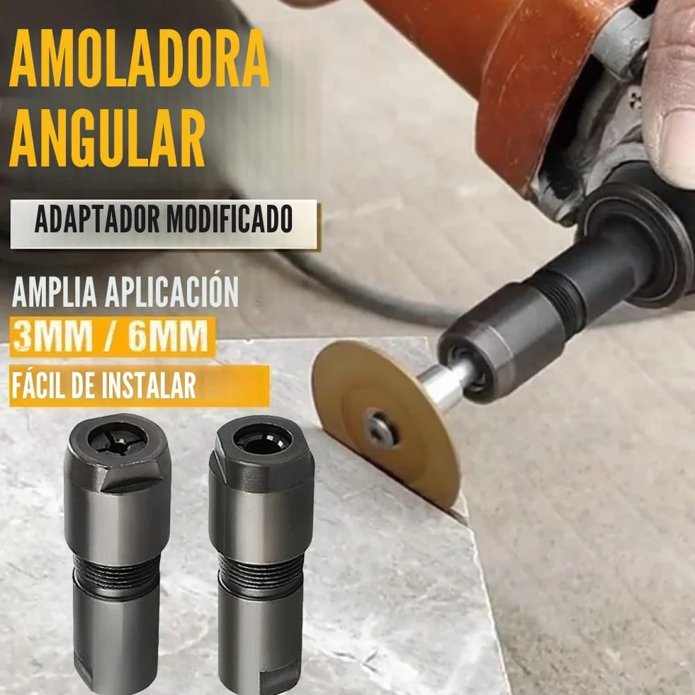 Accesorios para amoladora angular, 2 adaptadores modificados para convertir a amoladoras rectas M10 Compatibilidad