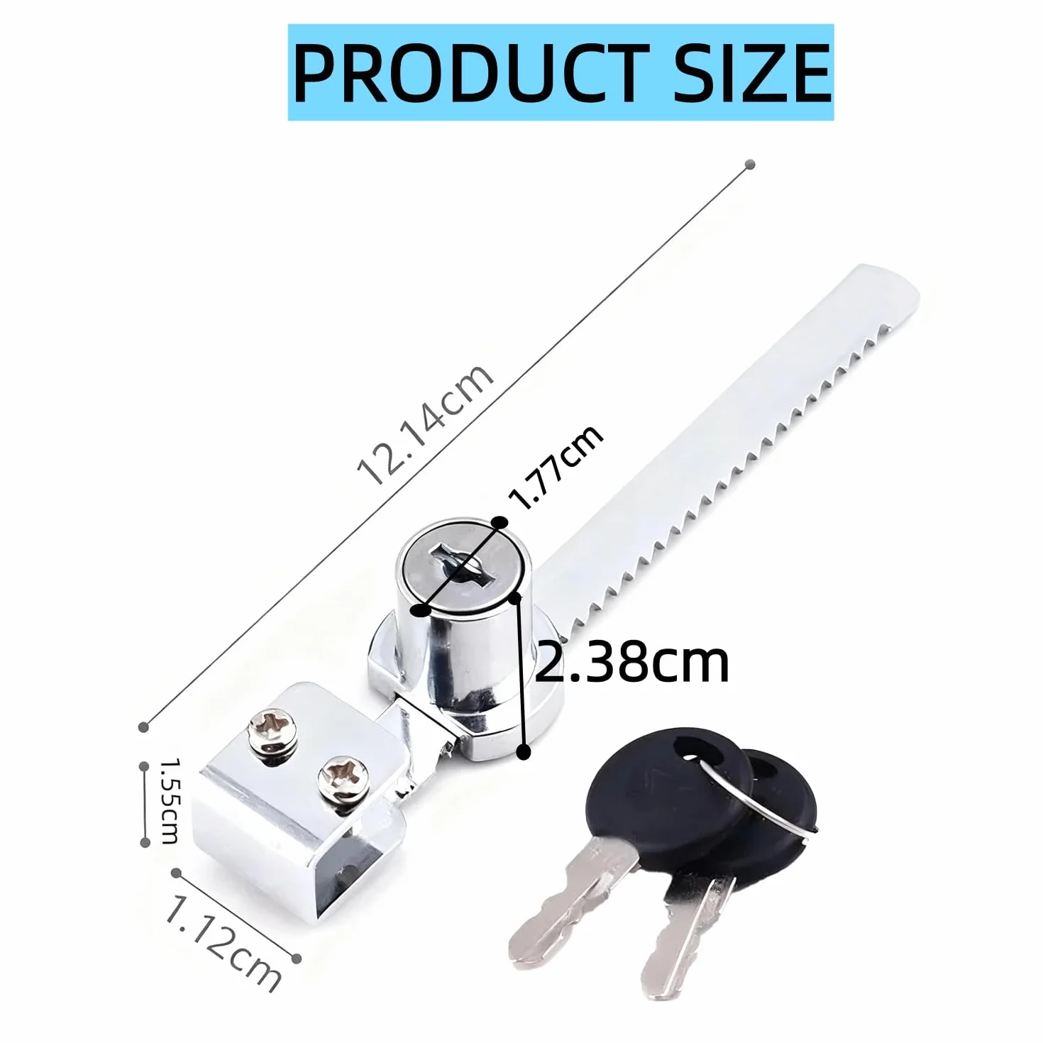 Reptile Vivarium Terrario Vitrina Deslizante de Cristal Puerta Cerradura + Llave 1set