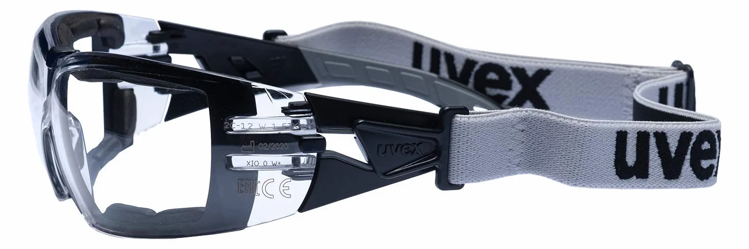 Uvex Gafas de seguridad Pheos Guard - Supravision Extreme - Transparente/Negro-Gris