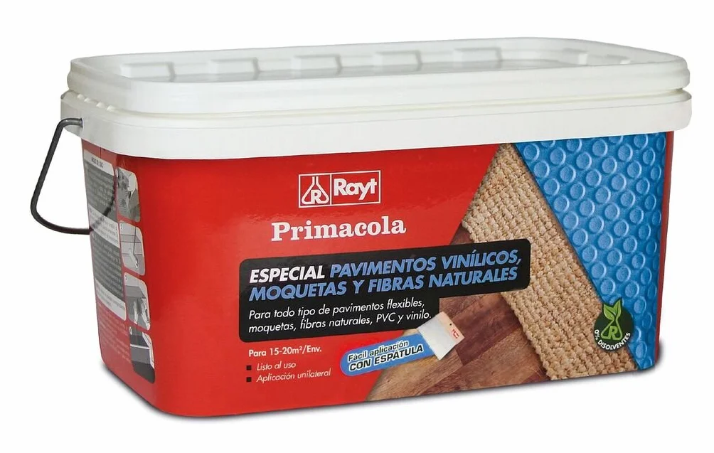 Primacola C-15 Adhesivo acrílico para PVC, pavimentos vinílicos y textiles, 5kg
