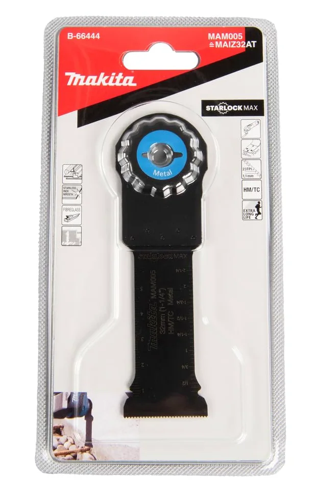 Makita B-66444 Starlock Max Plunge Blade 32x70mm 23TPI TC/HM Metal