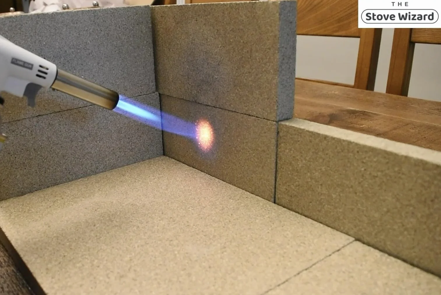 The Stove Wizard Tablero de fuego de ladrillo refractario, a prueba de calor, vermiculita, 1 ladrillo, 250 mm x 200 mm x 25 mm