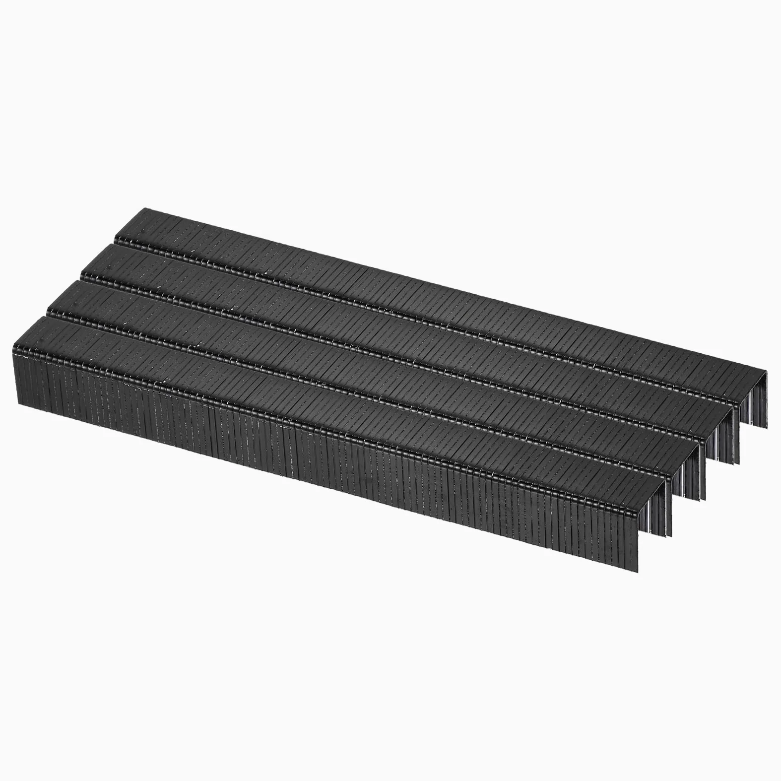 QUARKZMAN Grapas De Tiara Estrecha Calibre 20 7/16"x1/2", 5000Pcs Acero Galvanizado Para Grapadora Neumática Y Eléctrica, Negro