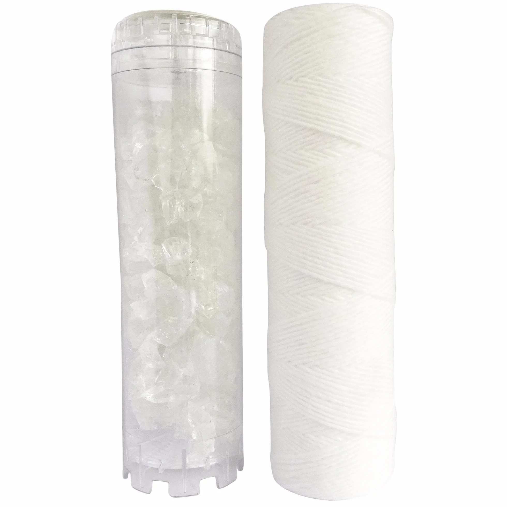 AQUAWATER - 105008 - Standard Kit - Lote 1 filtro de la herida 20 micras y 1 Calc para filtrar las impurezas contenidas en el agua de la taza Para el tamaño estándar de 10 "