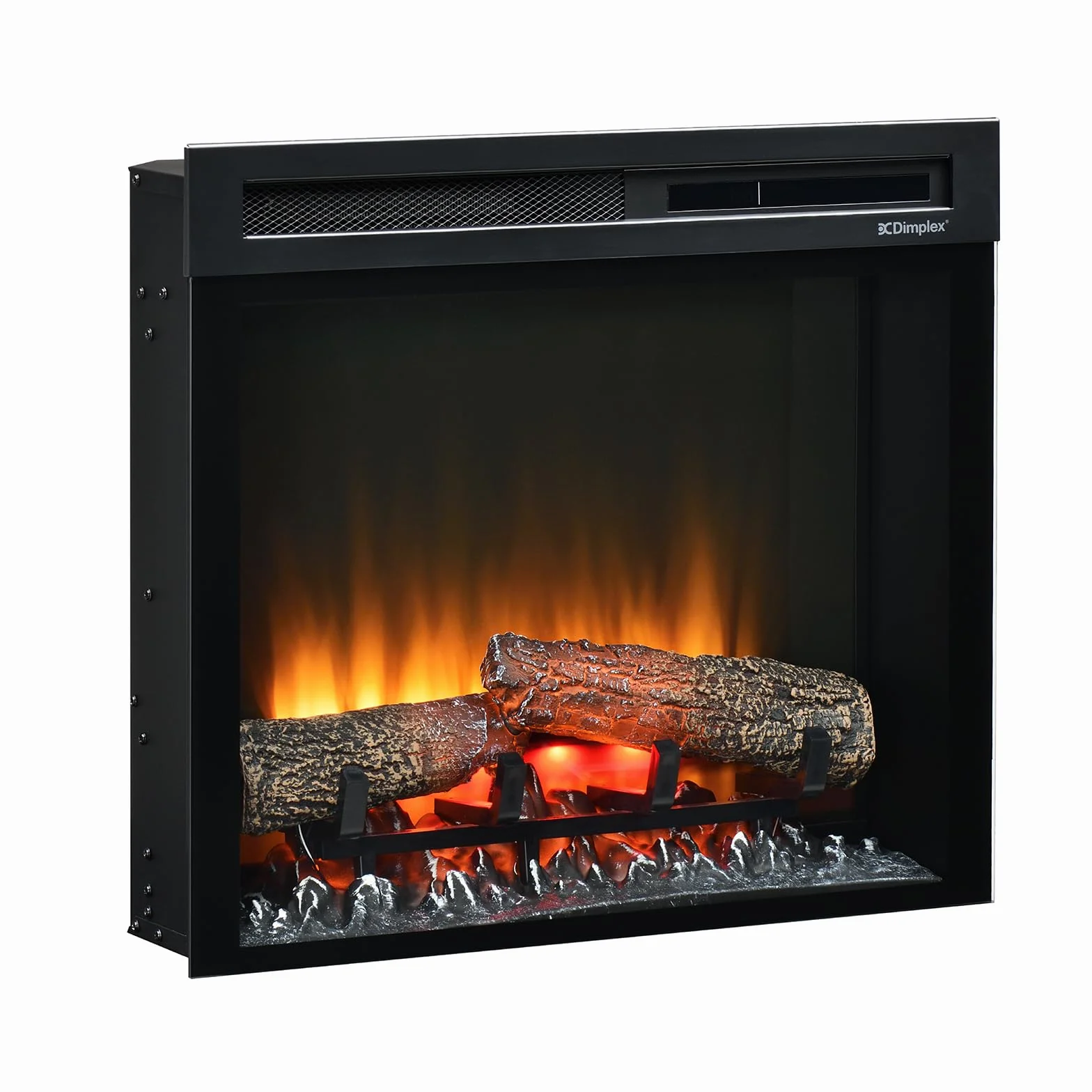 Dimplex Chimenea eléctrica XHD26 Firebox 210975 Efecto Llama Optiflame - Lámparas LED duraderas - Chimenea eléctrica con calefacción - Inserto de Chimenea - Incluye Mando a Distancia, 1400 W, Negro,