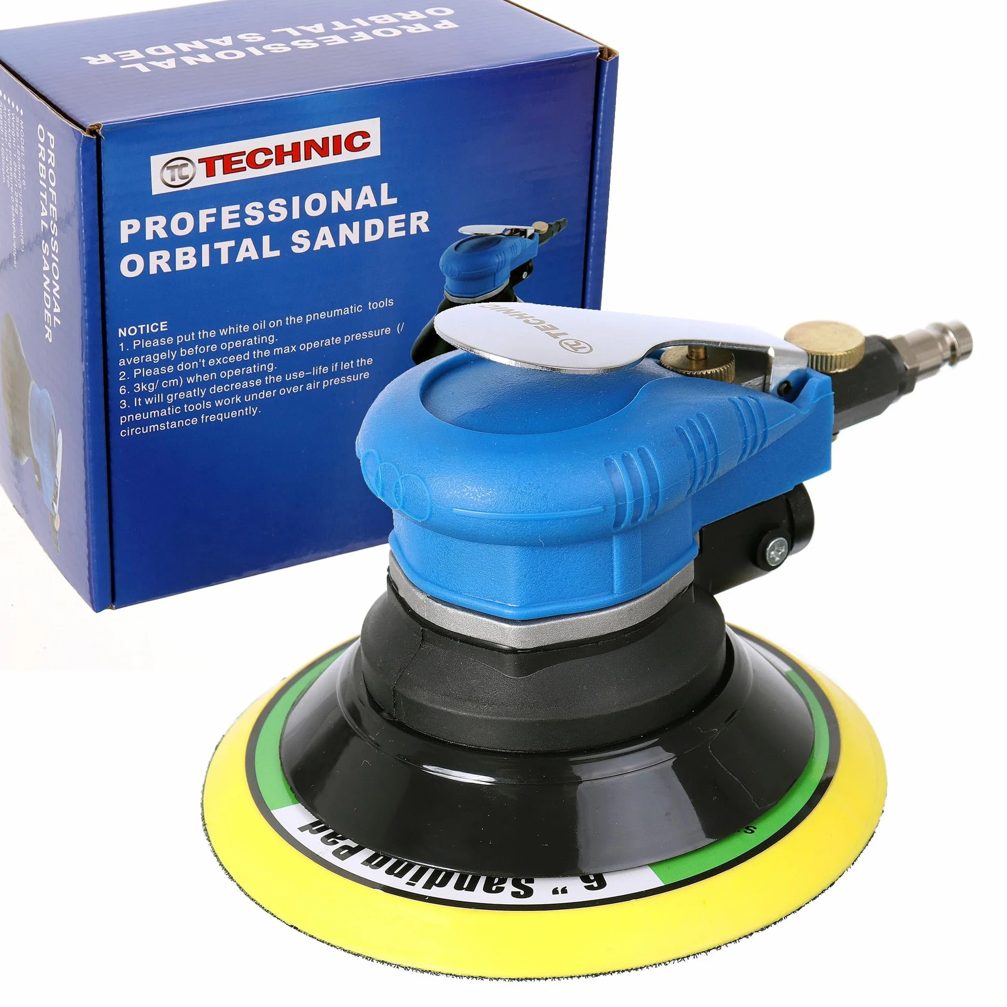 Lijadora excéntrica neumática Technic de 150 mm