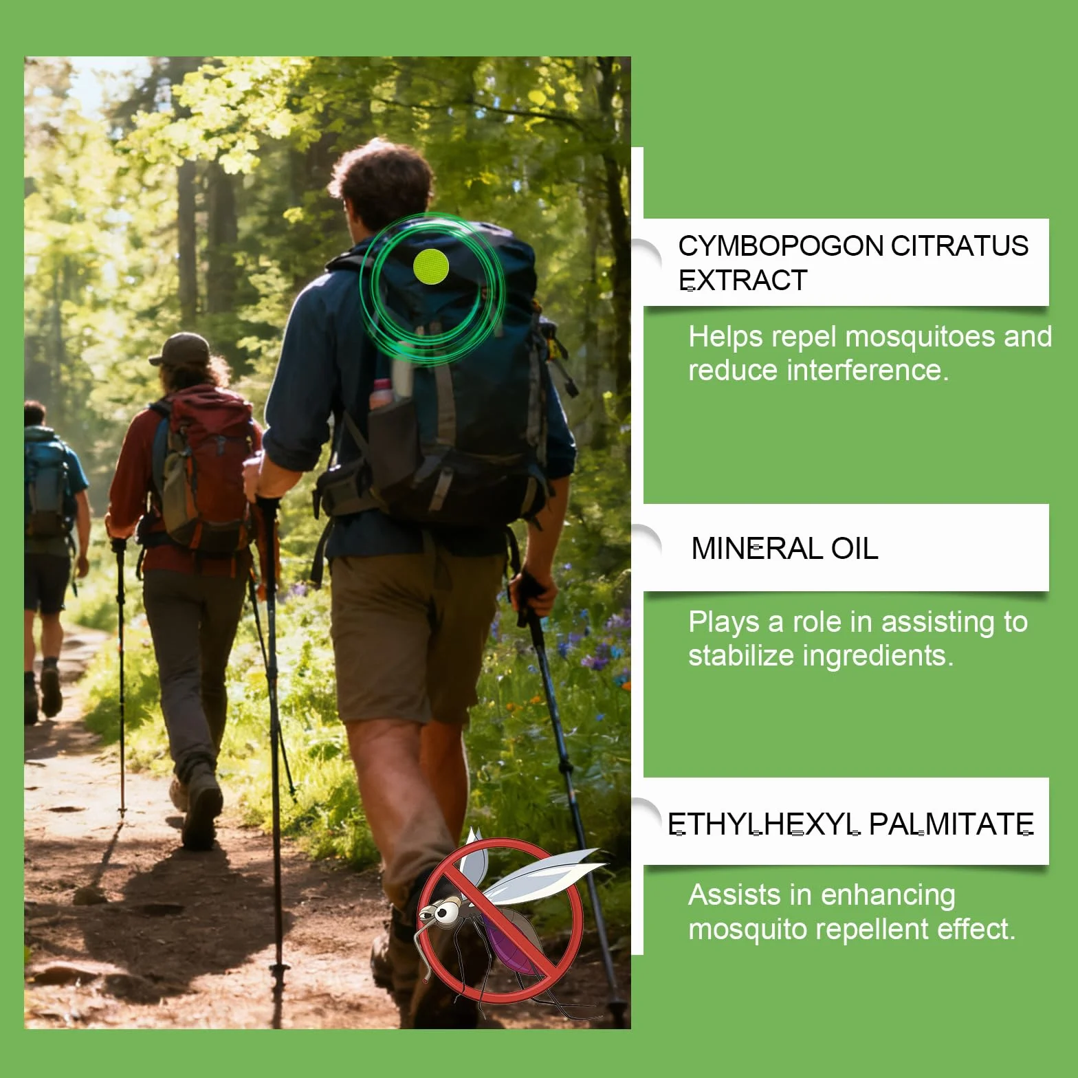 Parche Repelente Mosquitos 78 PCS Previene Picaduras Acampar Aire Libre Adultos Niños