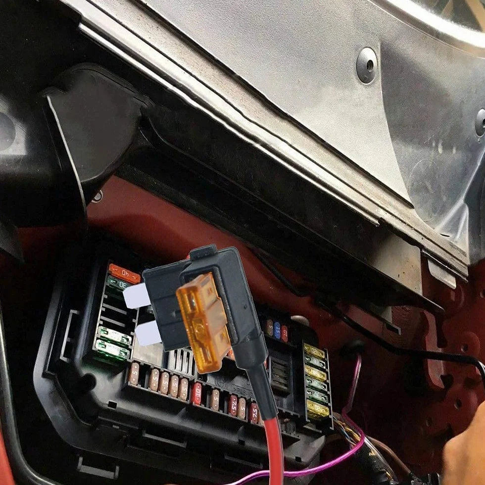Guuzi Add-A-Circuit ACU 12V-24V Adaptador de Fusible Estándar con Arnés de Cables y Portafusibles Mediano