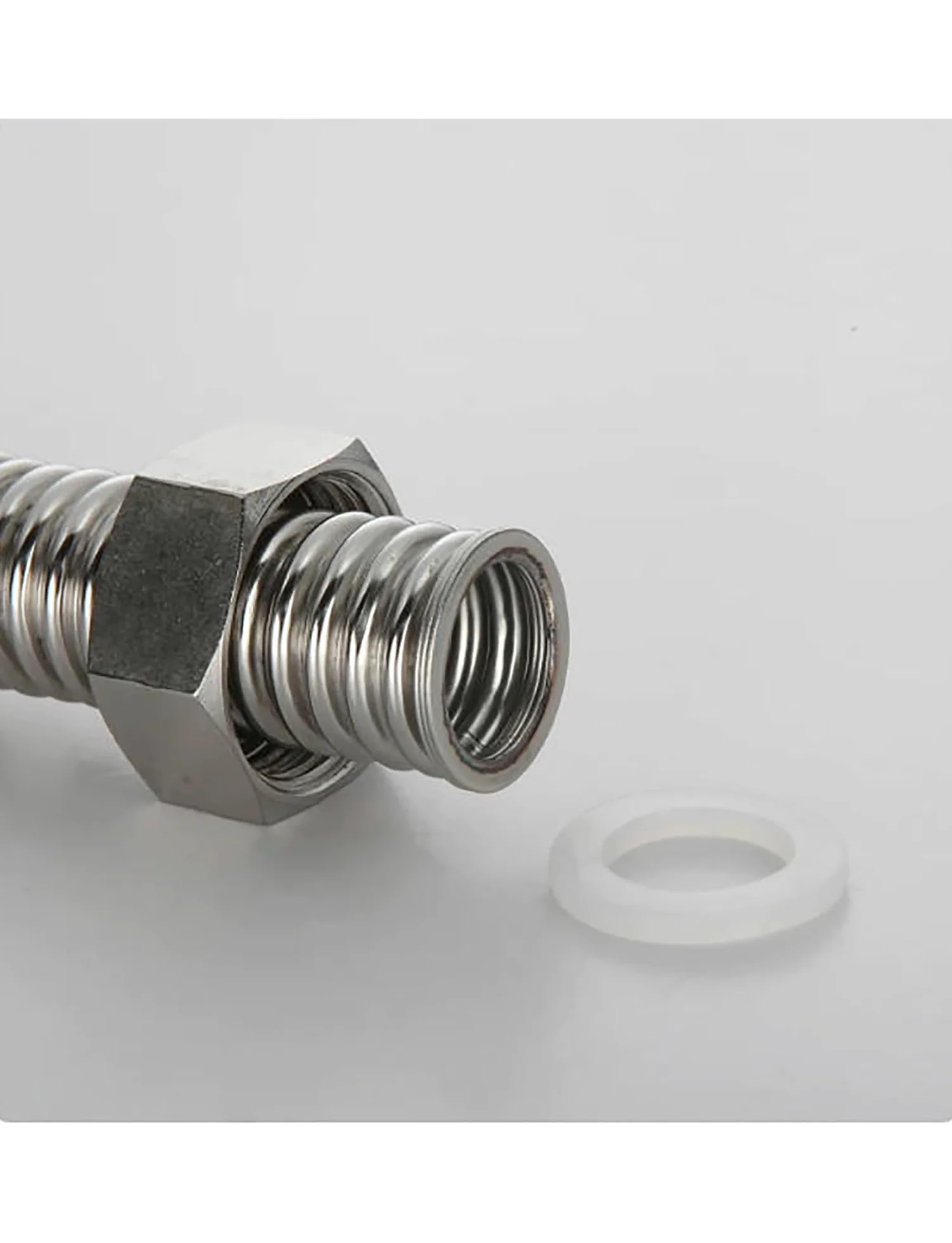 Manguera de metal flexible corrugado de acero inoxidable 304, para tuberías industriales (11.8 pulgadas)