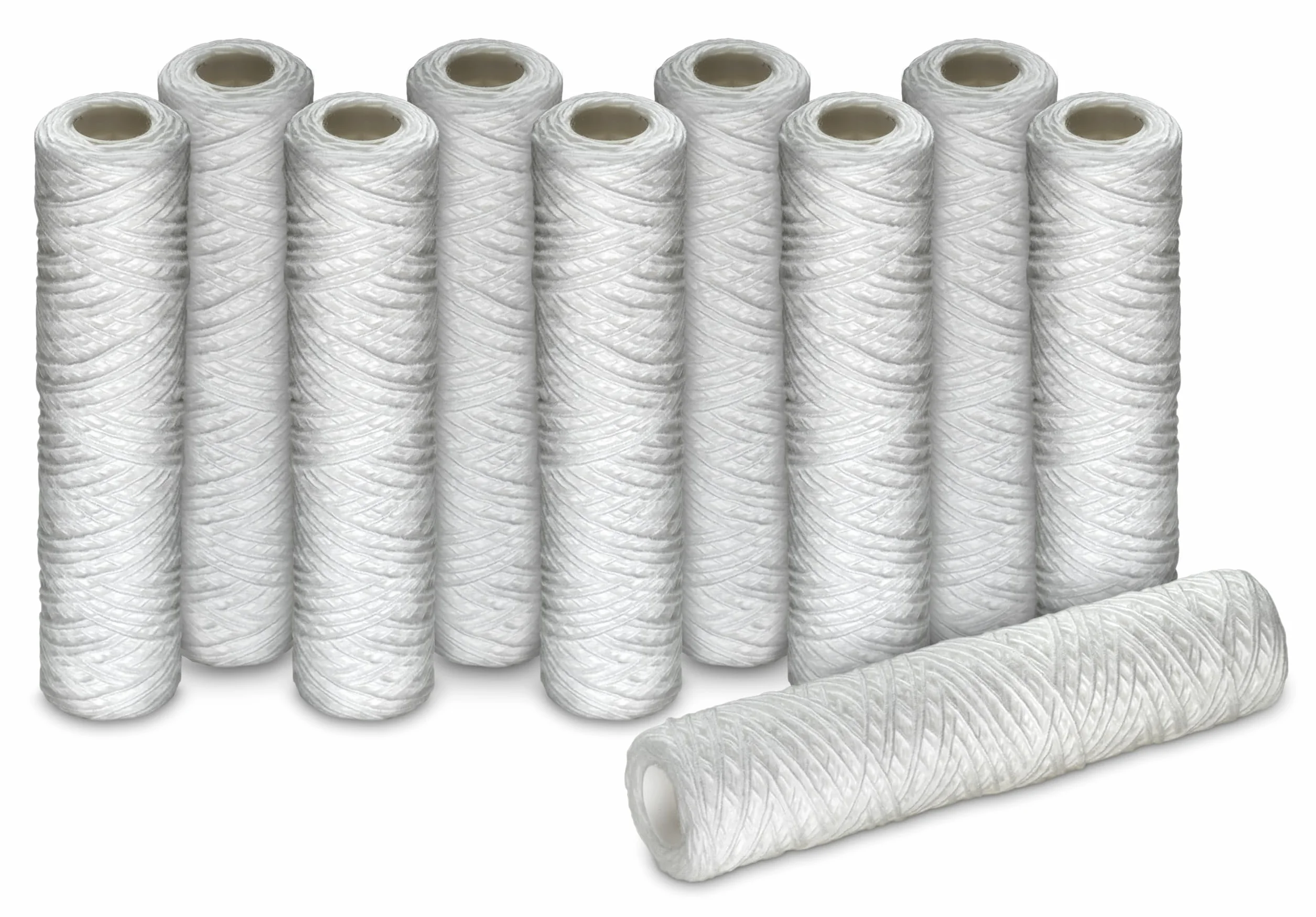 Cartucho filtrante de 10 pulgadas, hilo enrollado, 50 micras, paquete de 10 unidades