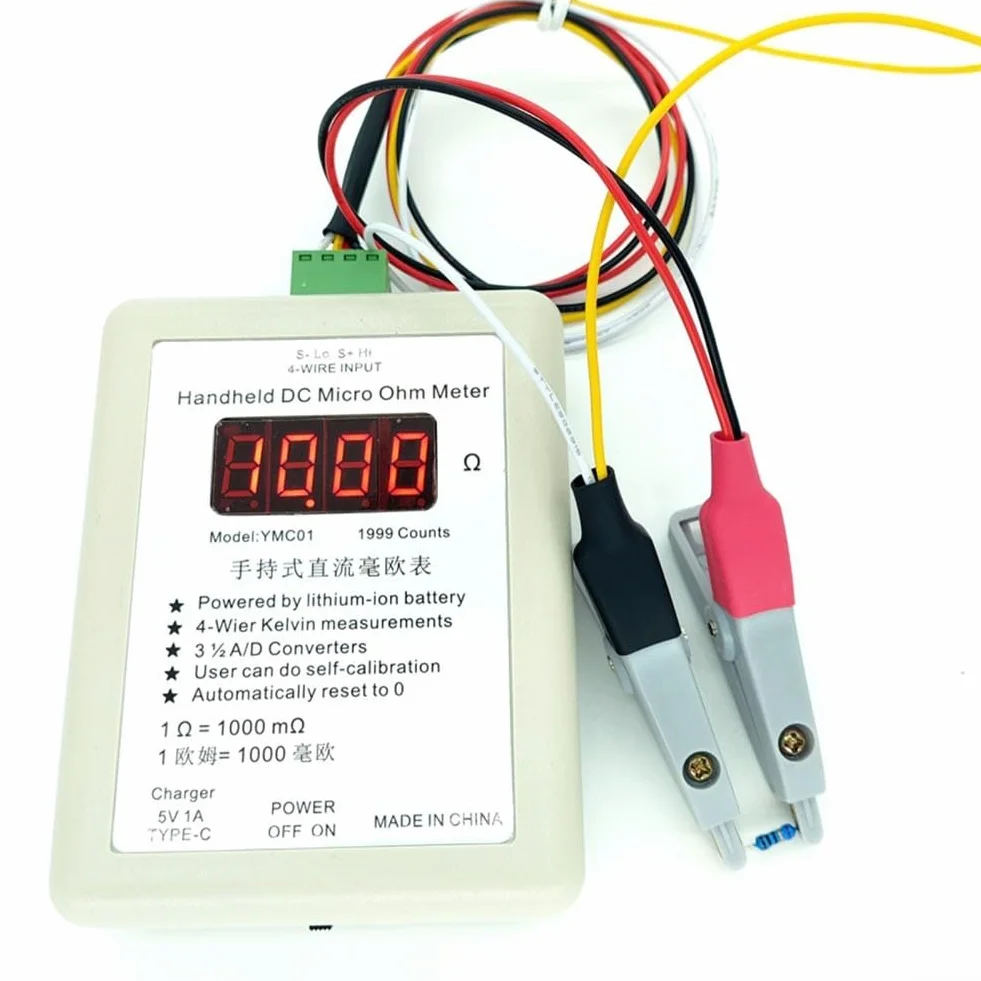 YMC01 Miliohmímetro Inalámbrico de Mano CC 20R