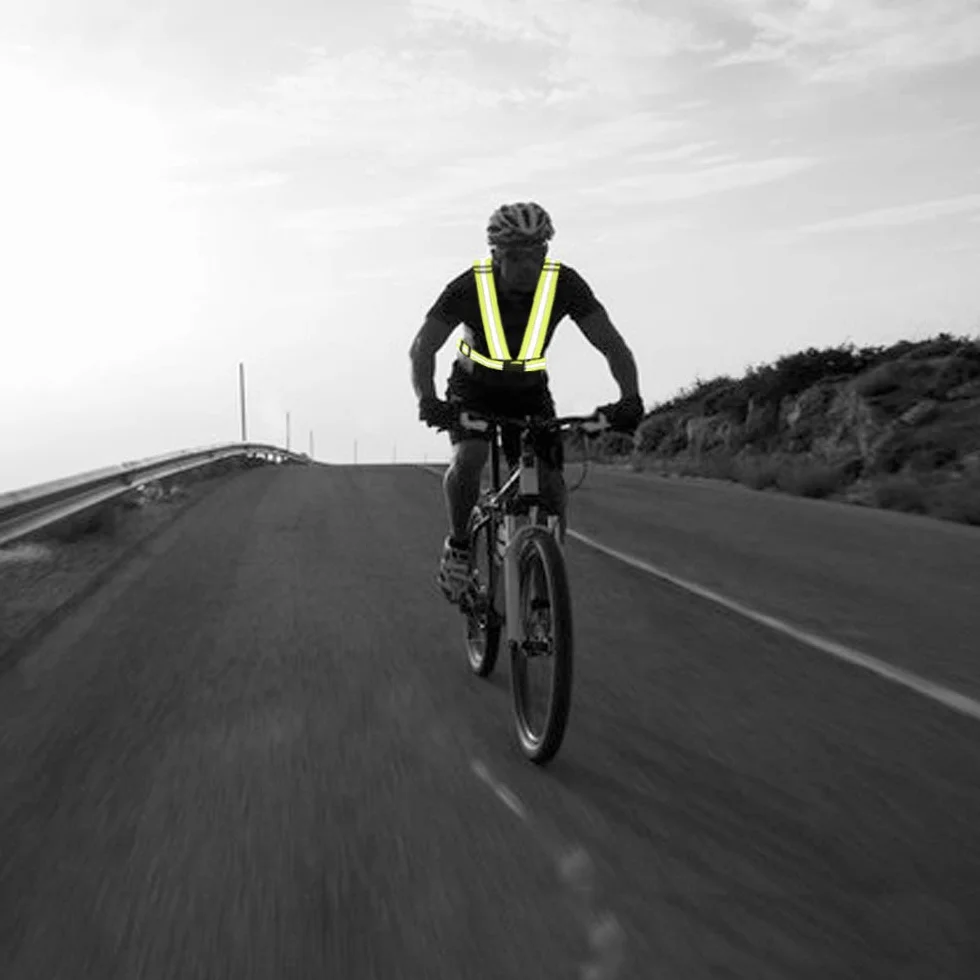 AYKRM Chalecos de Seguridad Alta Visibilidad Reflectores Deportes