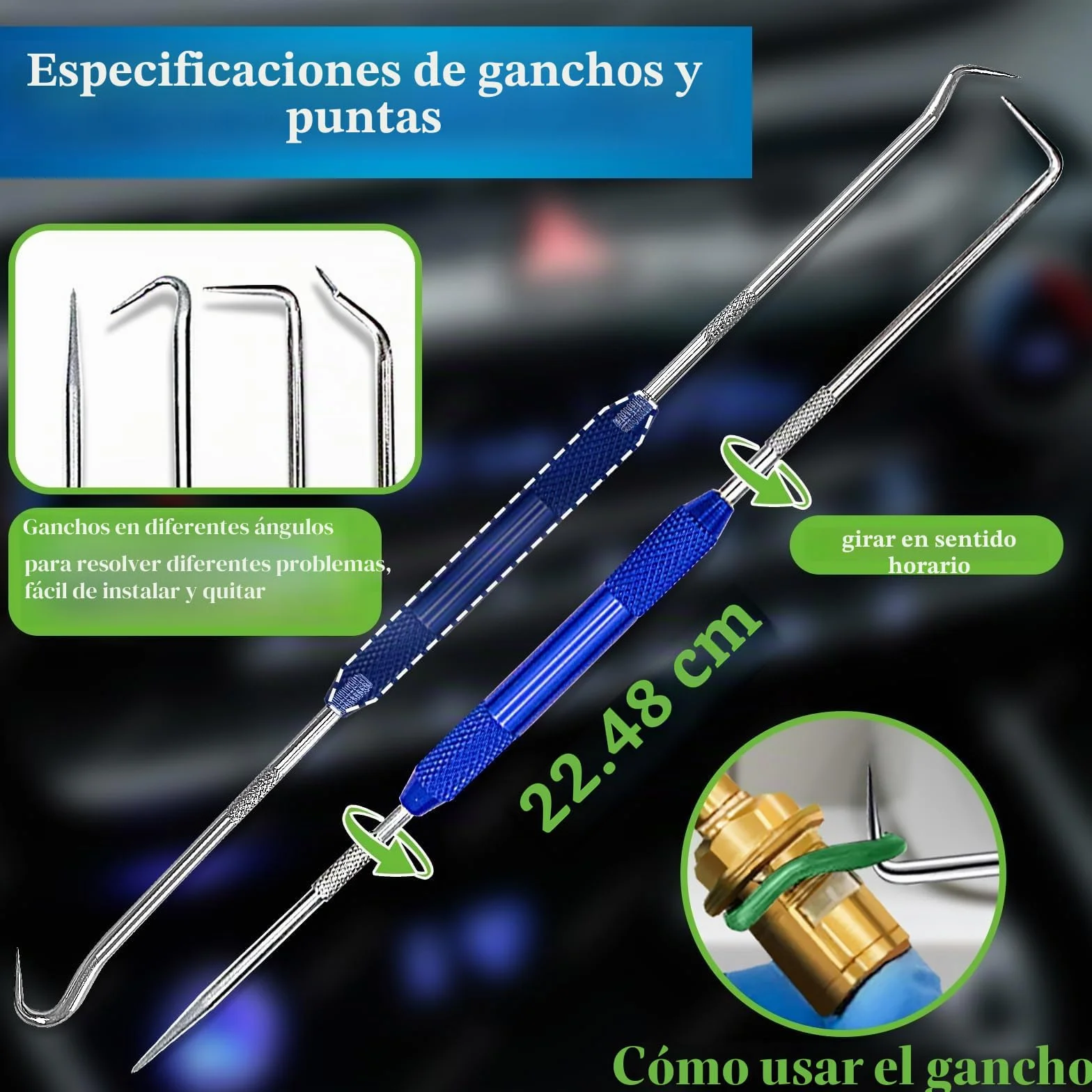 Juego de 595 juntas tóricas de CA para automóviles SAE y métricas reparación profesional