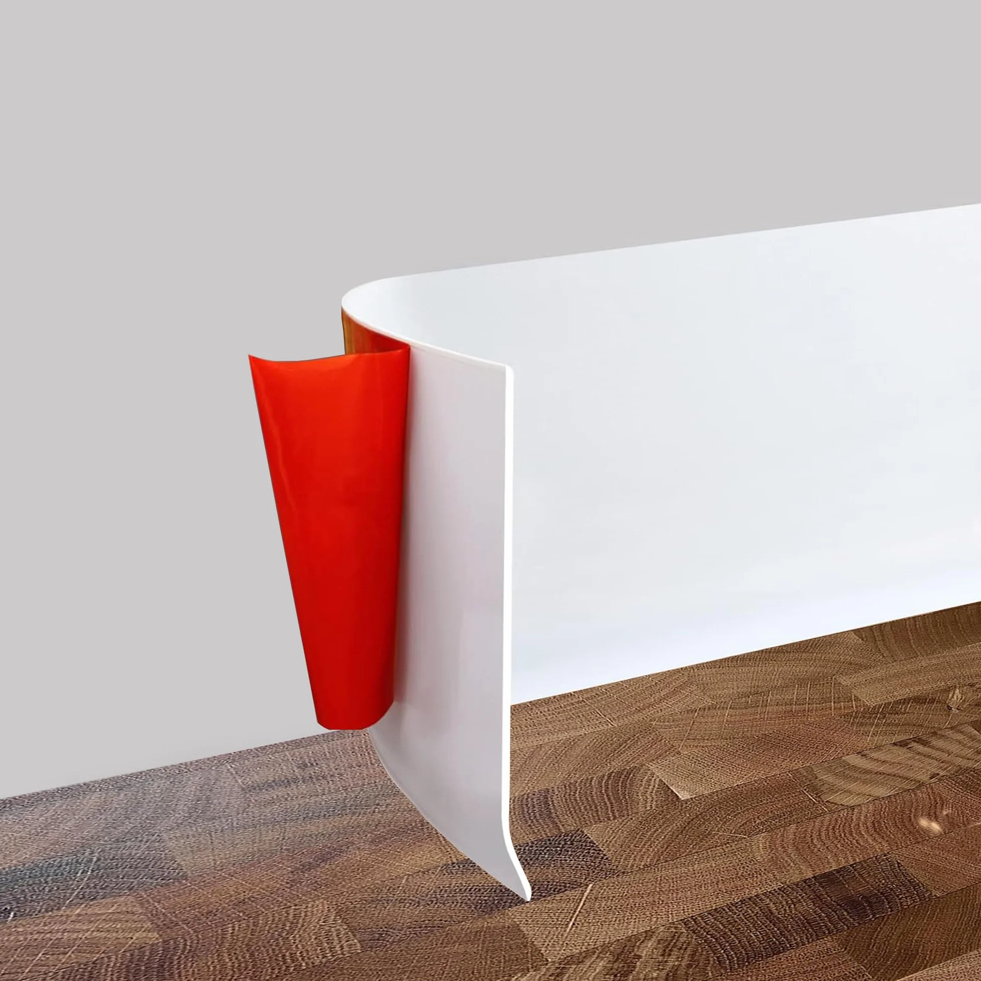 Rodapies Autoadhesivo PVC, 3.5/6/10 M Flexible Rodapie Adhesivo, Zocalos Pared, Rodapie Apto Para Cocina, Sala de Estar y Baño, Ancho 8/10 cm (Blanco, 8cm x 3.5 metros)