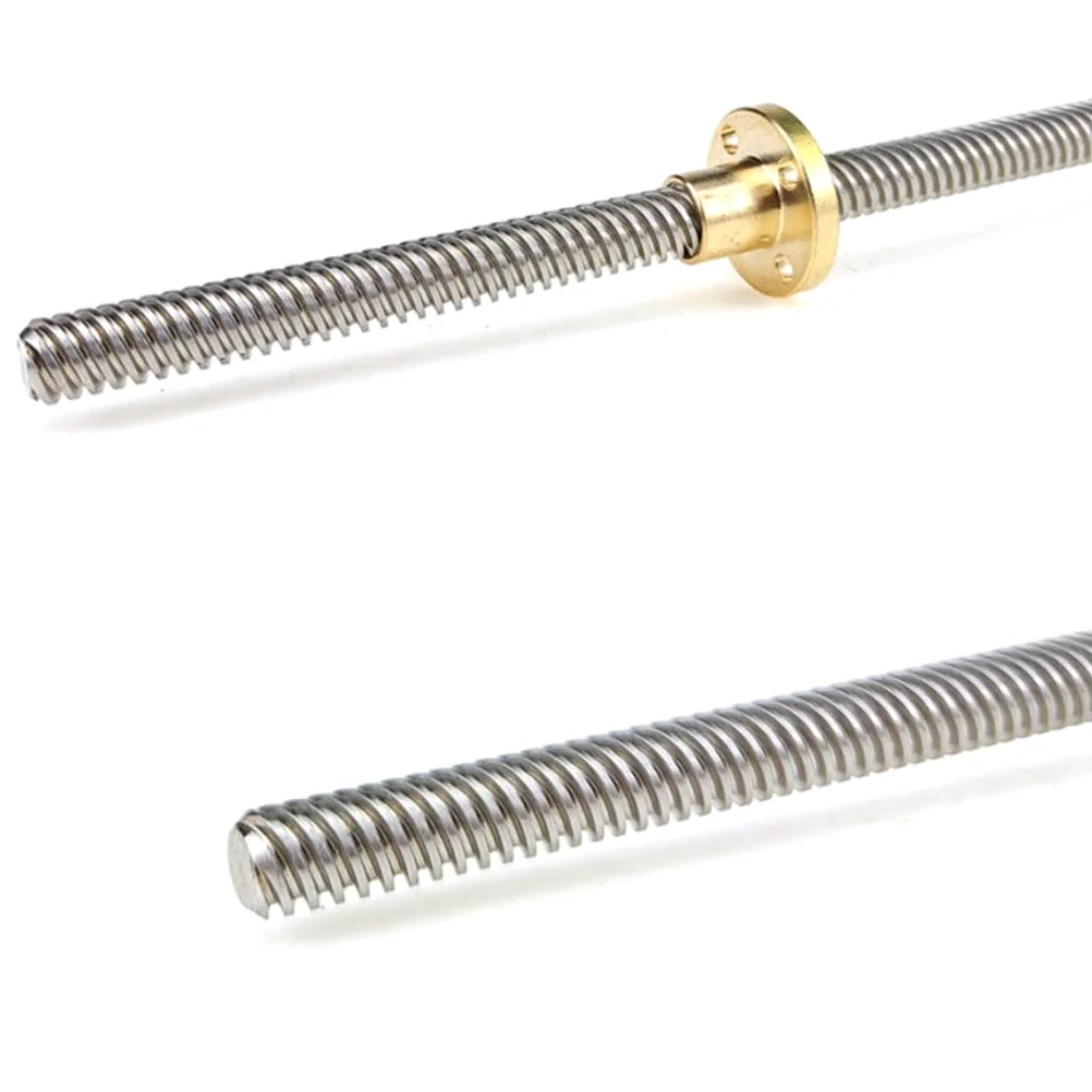 Varilla de tornillo avance T8 OD 8 mm Paso 2 Plomo con(1000mm)