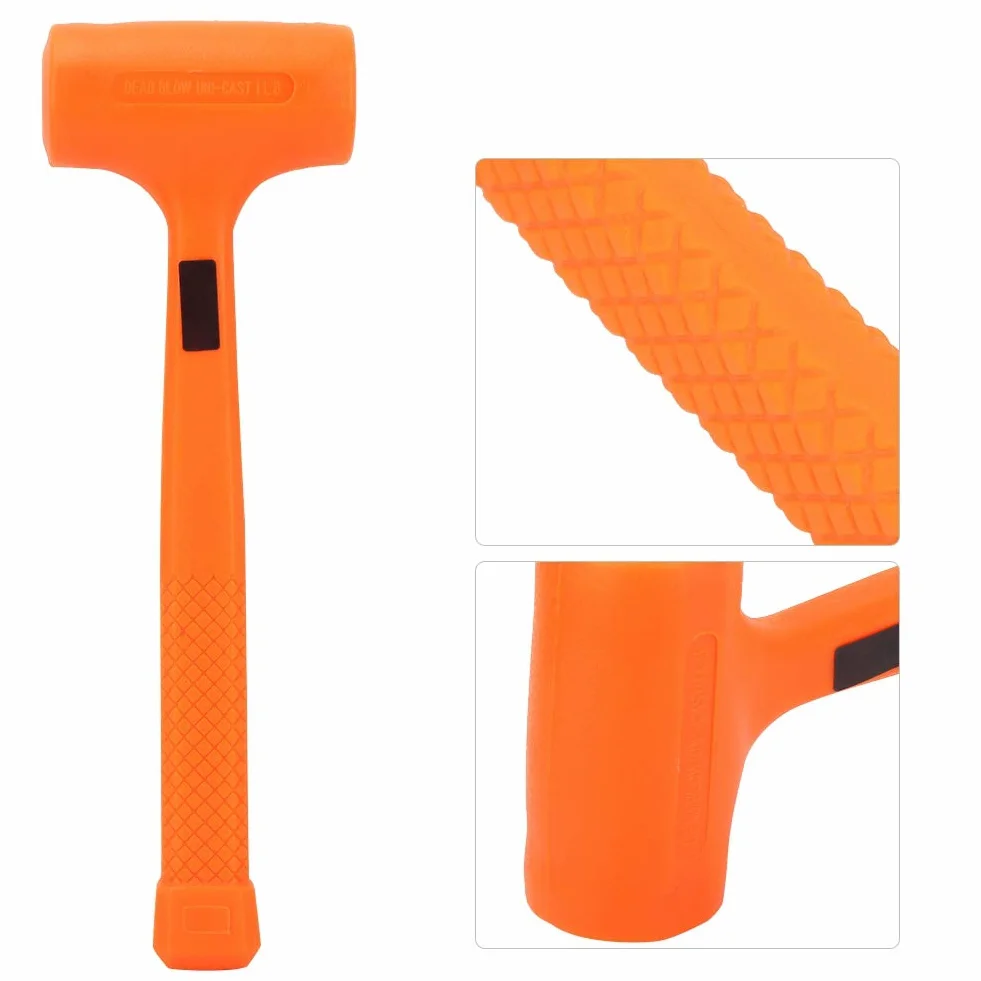 Martillo De Goma De Pvc De Cara Blanda,Mazo De Goma Práctico,Adecuado Para Petroquímicos, Minas De Carbón,A Prueba De Ácidos, Álcali, Sin Chispas(1LB)