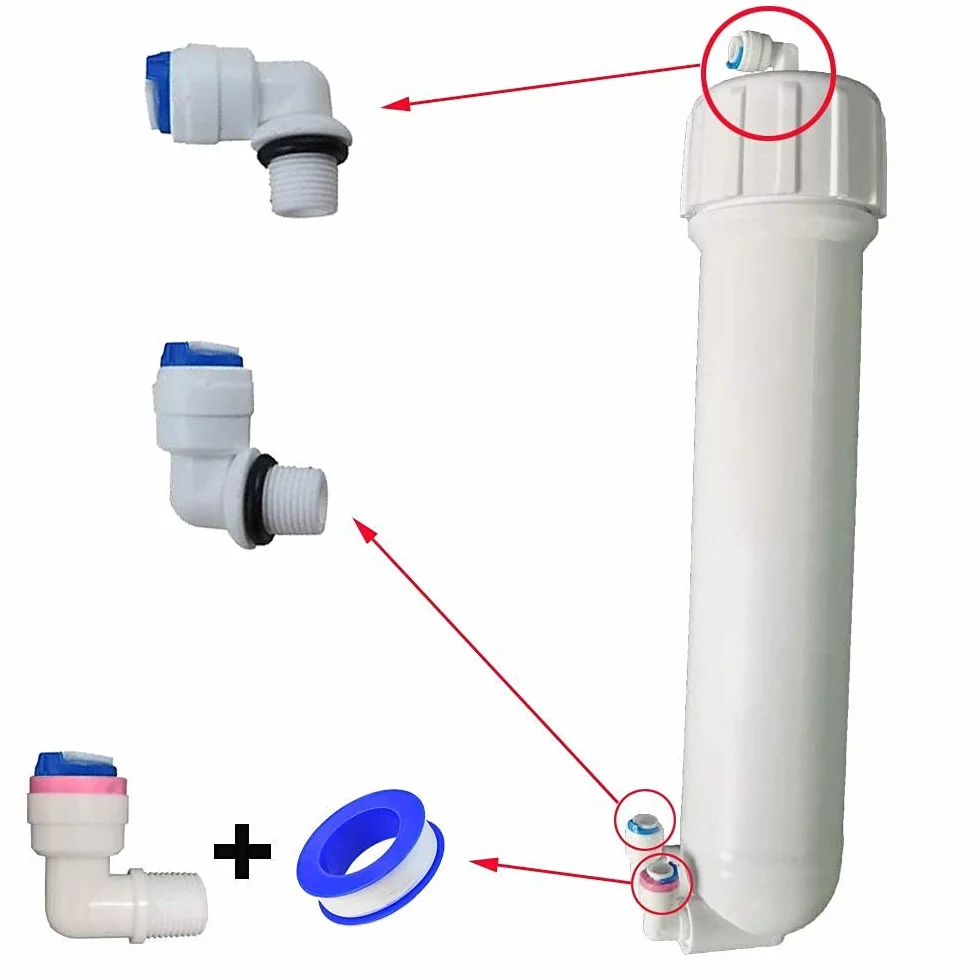 HUINING Carcasa de Membrana RO para Cartucho de Filtro de Agua de Ósmosis Inversa Residencial