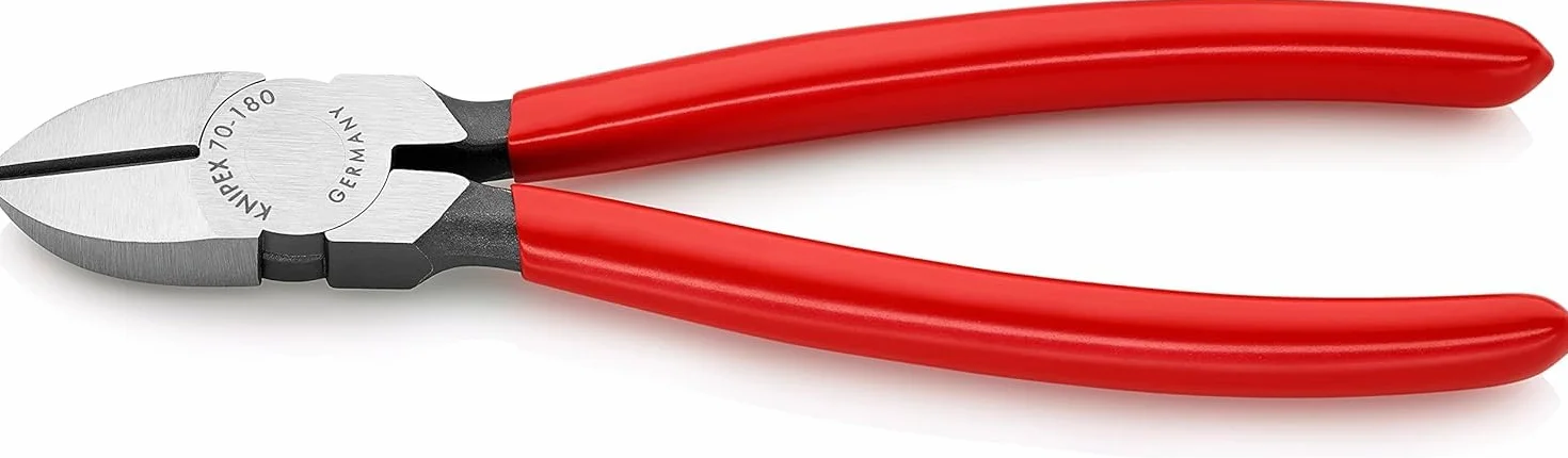 KNIPEX Alicate de corte diagonal recubiertos de plástico 180 mm, 70 01 180 EAN