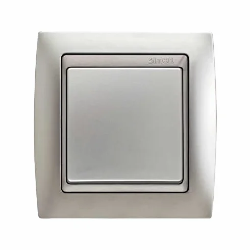 Simon 82924-33 placa de pared y cubierta de interruptor Aluminio