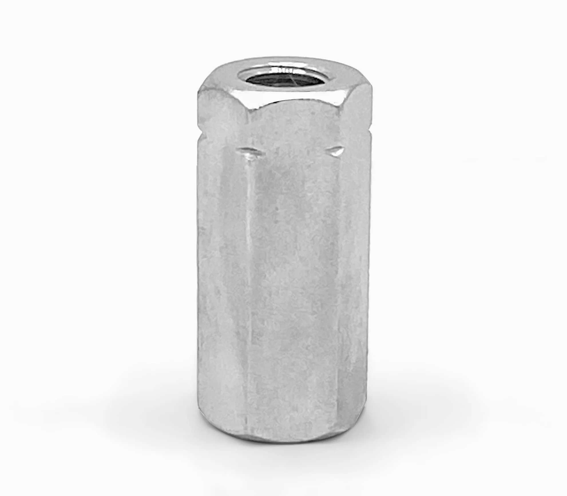 Tuerca larga en acero inoxidable (M16 x 40 (10 uds), Hexagonales)