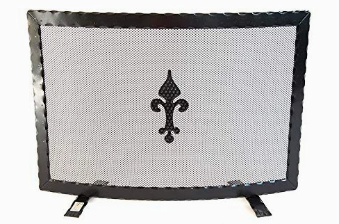 Chimenea de hierro forjado curvado 'martillado' cm. 60