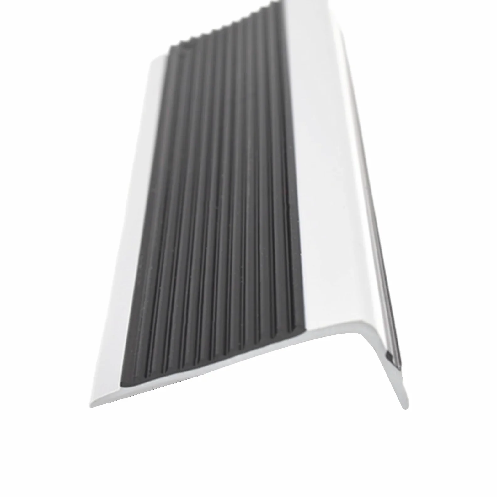 Perfil de Borde de Escalera Tira Antideslizante Tira, Perfil de PVC Autoadhesivo de Borde Para Escaleras, Utilizado Para Escaleras Interiores Y Exteriores, Tiras Antideslizantes Para Peldaños(Grayish
