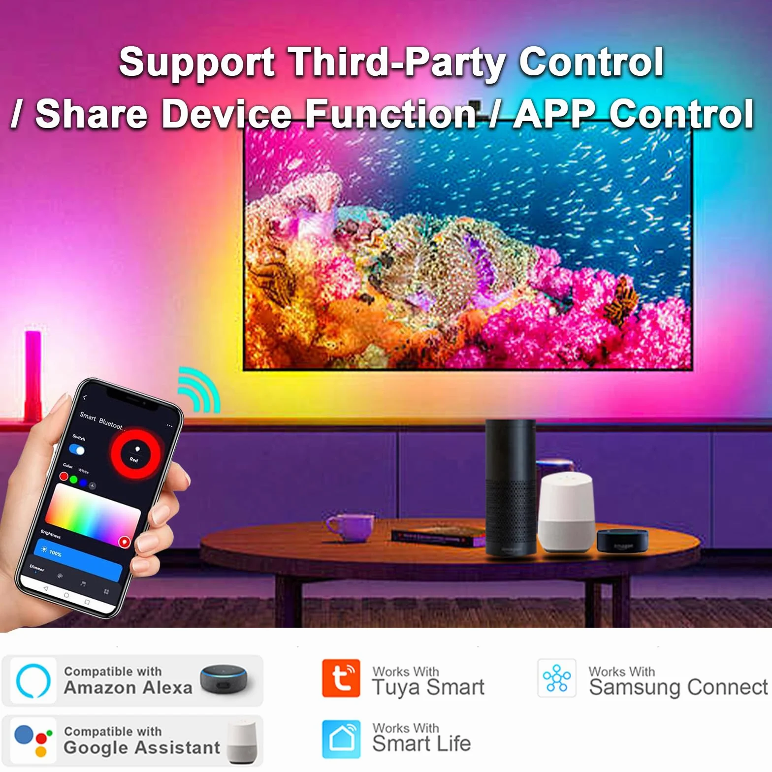 ZigBee 3.0 Controlador LED C02Z CCT Dual White Tira Regulador Compatible con Echo Plus Home Kit 5-24V CC