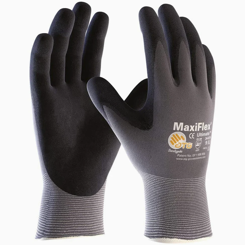 ATG Maxiflex - Guantes de punto de nailon (talla 11, 12 pares)