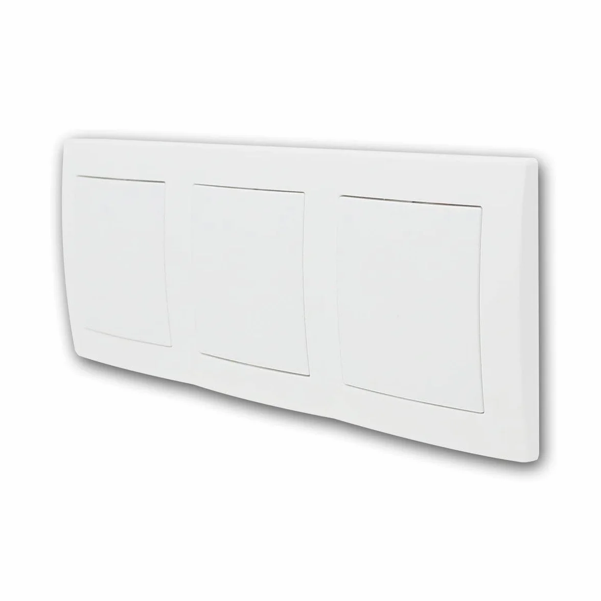 Tapa/panel triple FLAIR, color blanco, con marco triple