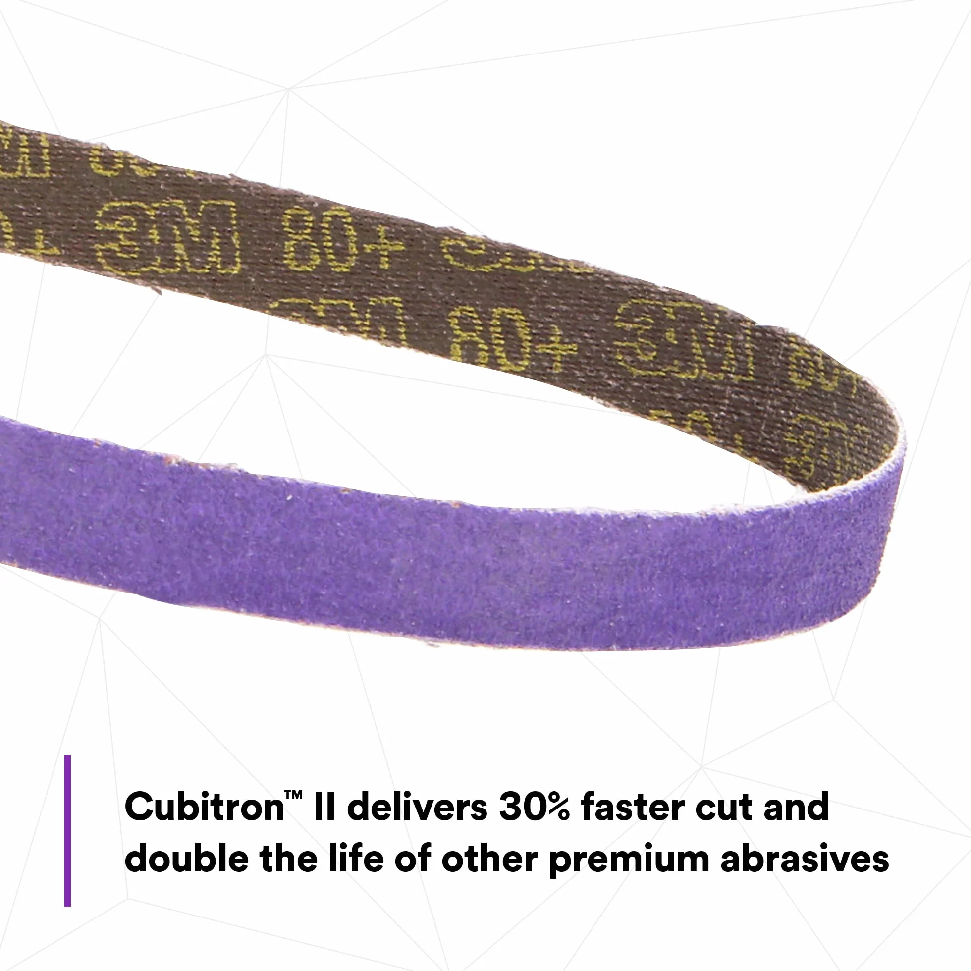 3M 33446 Cubitron II 1/2 x 18 File Belt - 10 Belts/Box by Cubitron