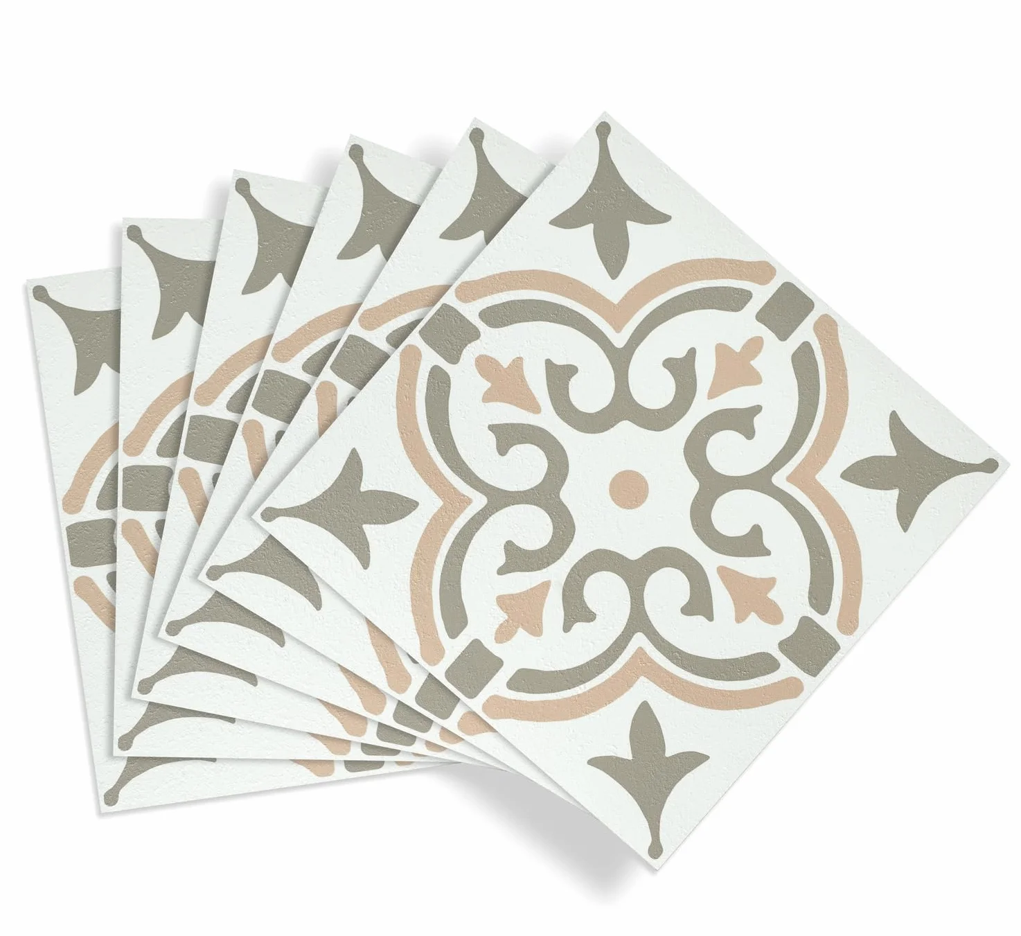 d-c-fix losetas adhesivas para suelo Motif De Plantilla Verde 30,5 cm x 30,5 cm pack 11 – baldosas PVC adhesivas suelo vinílico fácil limpiar