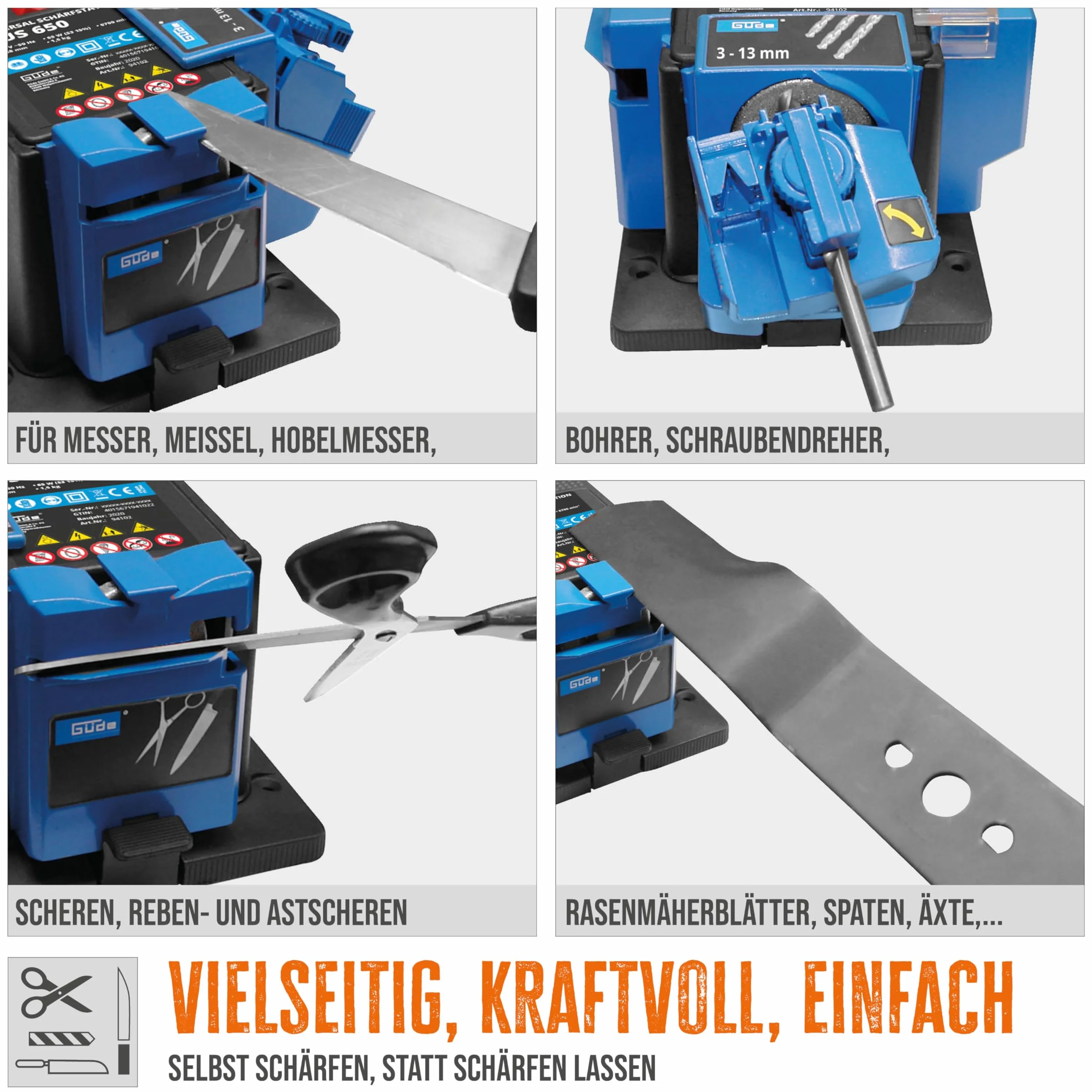 Güde GUS 650 Universal Bohrer Schärfestation