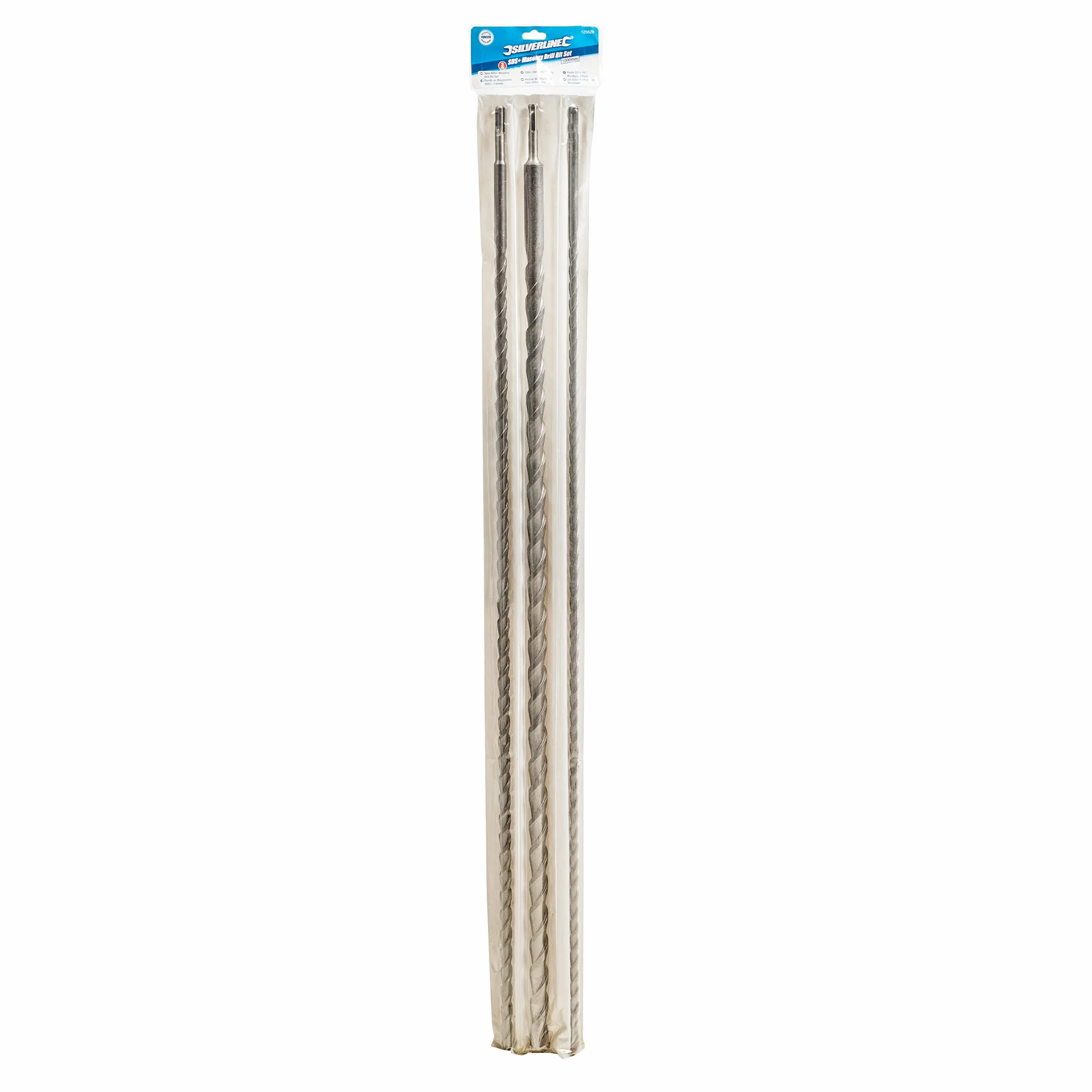 Silverline - Brocas para mampostería SDS Plus, 3 pzas 1.000 mm (125628)