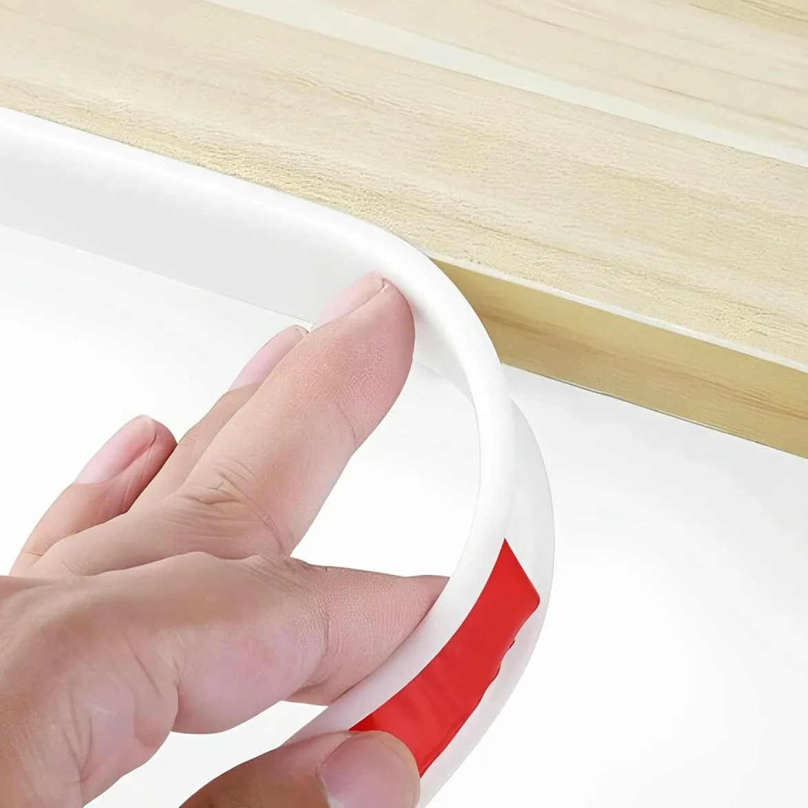 Cinta de cantos autoadhesiva en forma de U de 5 m para protección de bordes y esquinas de muebles, mesas y armarios (gris, 14,0 mm).