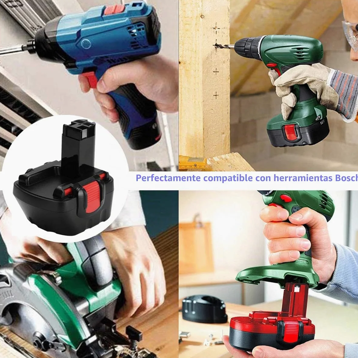 Kengdor 2X Batería de Repuesto 12V 3.6Ah Ni-MH para Bosch BAT043 BAT045 BAT120 BAT139 2607335542 2607335526 2607335274 2607335709 GSR 12-2 12VE-2 PSR 12 GSB 12VE-2 22612 23612 32612