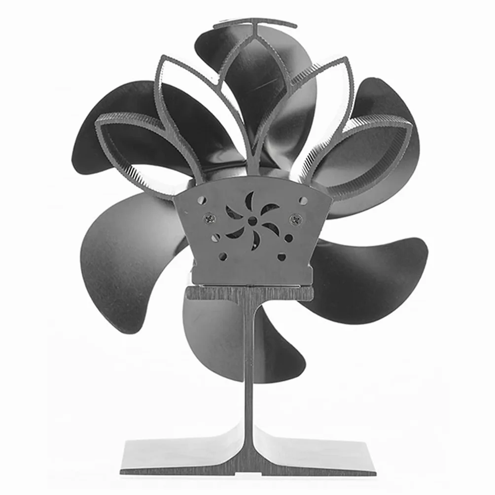 Calentador Estufa con ventilador, chimenea, leña, circulación de aire caliente, 6 aspas, ideal regalo para hogar, familia, estufa, ventilador, funciona con calor, sin necesidad de batería ni