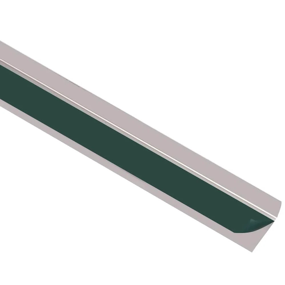 vidaXL Perfiles de peldaños Forma de L 5 uds Aluminio champán 100 cm, cantonera para peldaños, Perfil de Seguridad para Escalera, Laminado para peldaños